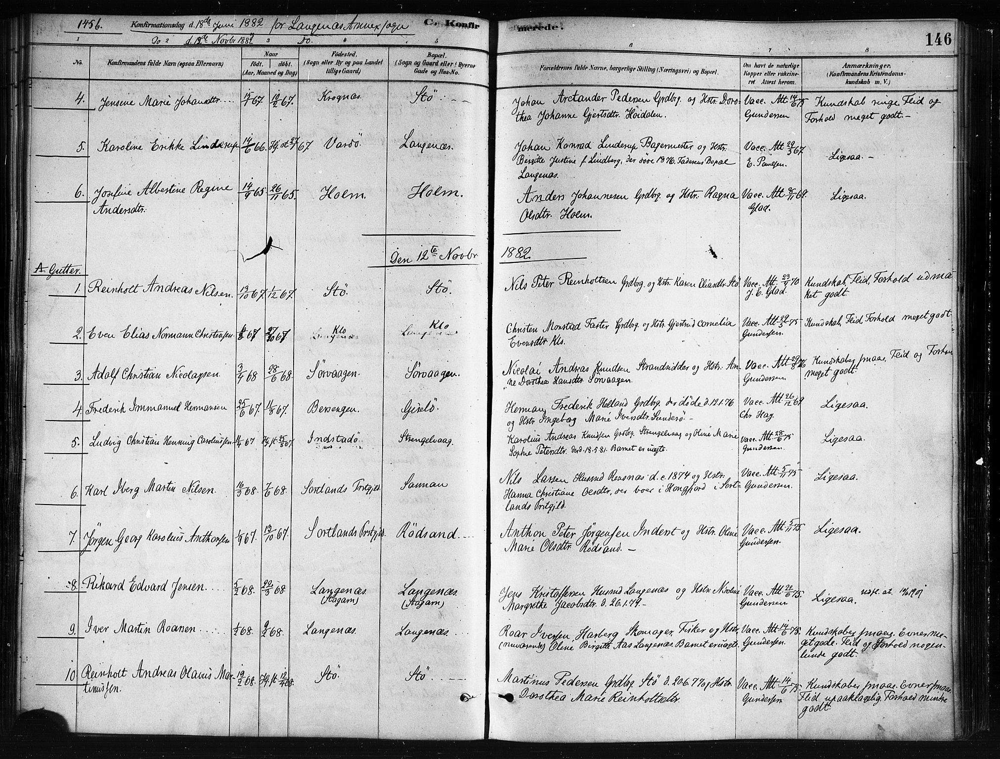 Ministerialprotokoller, klokkerbøker og fødselsregistre - Nordland, AV/SAT-A-1459/893/L1335: Parish register (official) no. 893A08 /2, 1878-1884, p. 146