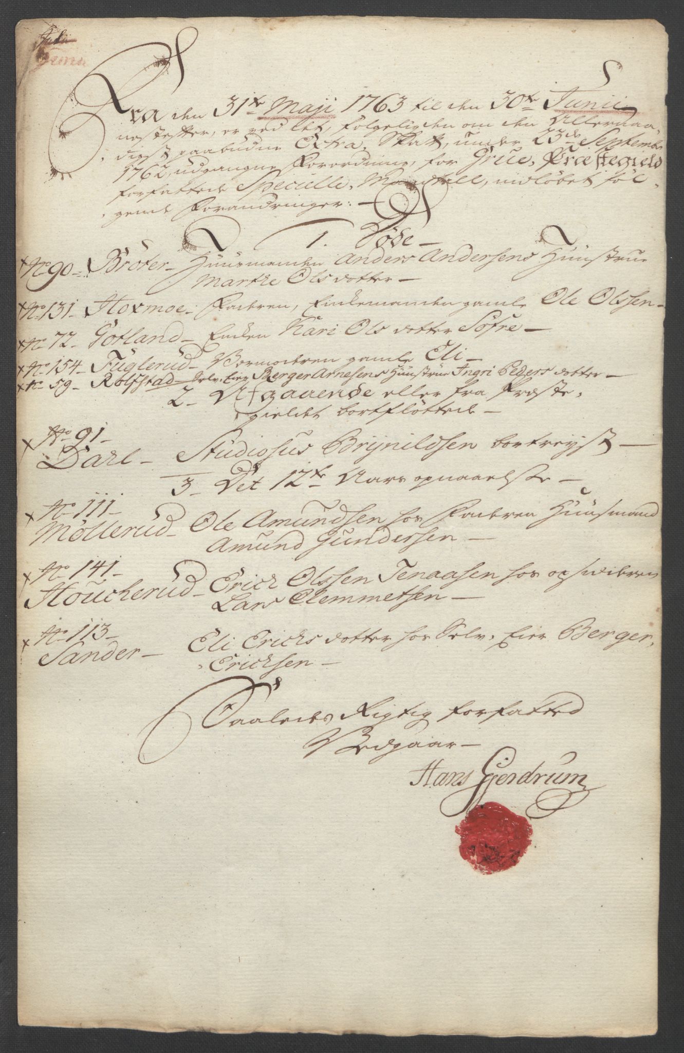 Rentekammeret inntil 1814, Reviderte regnskaper, Fogderegnskap, AV/RA-EA-4092/R14/L0959: Ekstraskatten Solør og Odal, 1763-1770, p. 93