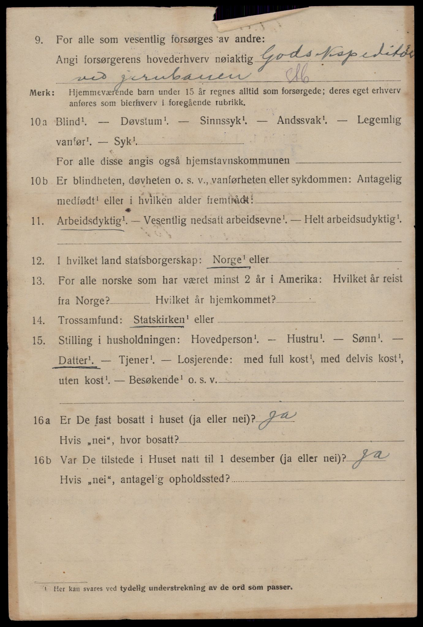 SAT, 1920 census for Trondheim, 1920, p. 99239