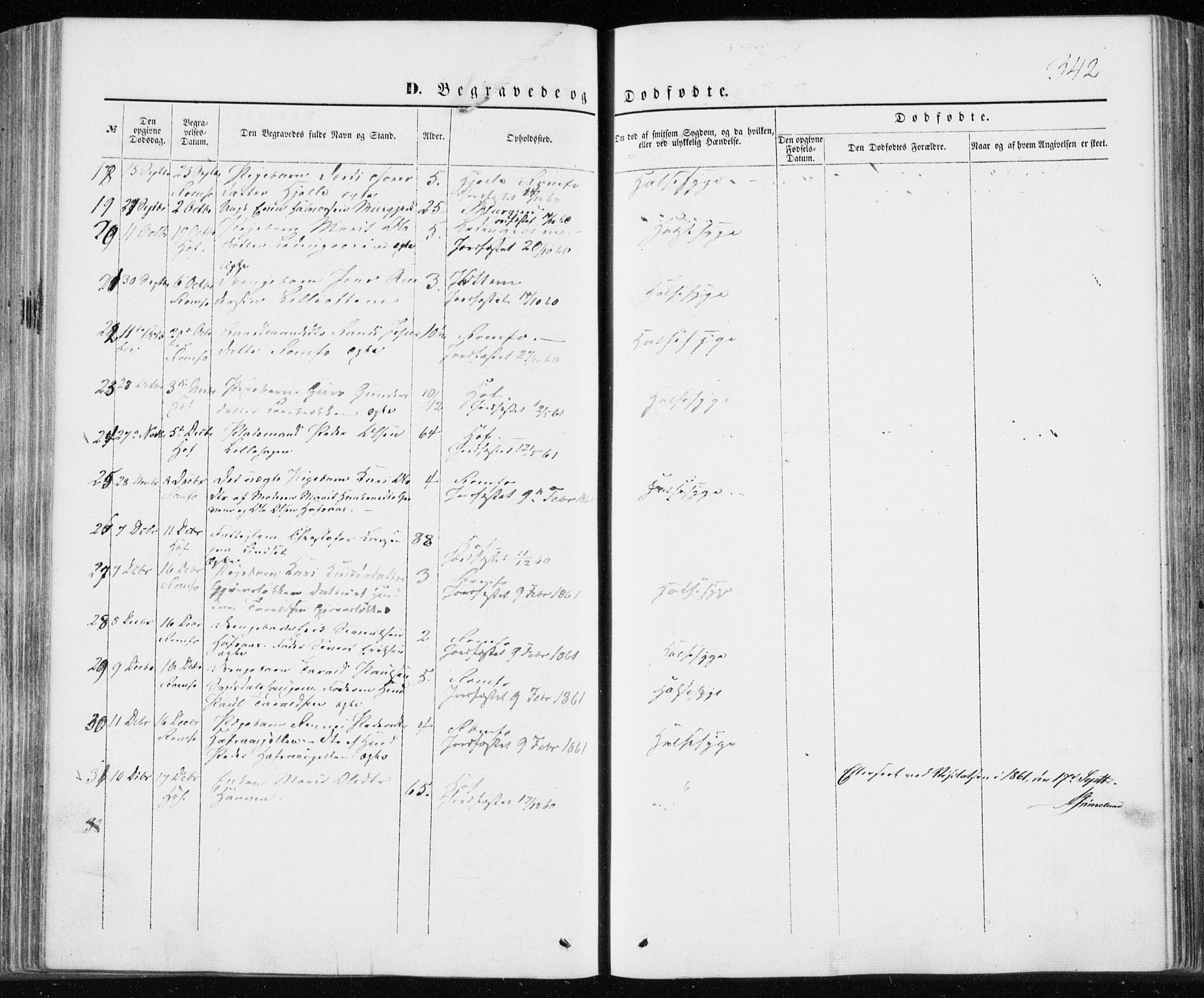 Ministerialprotokoller, klokkerbøker og fødselsregistre - Møre og Romsdal, SAT/A-1454/590/L1013: Parish register (official) no. 590A05, 1847-1877, p. 342