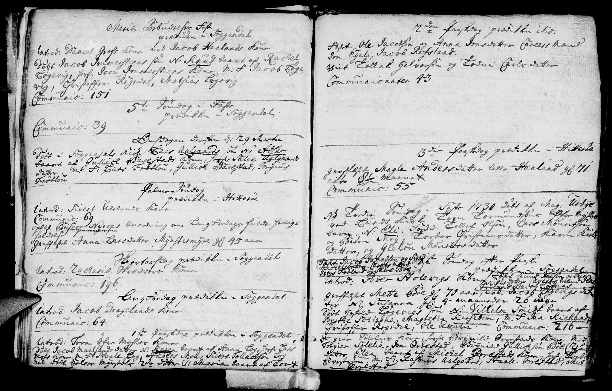 Sokndal sokneprestkontor, AV/SAST-A-101808: Parish register (official) no. A 1, 1729-1740