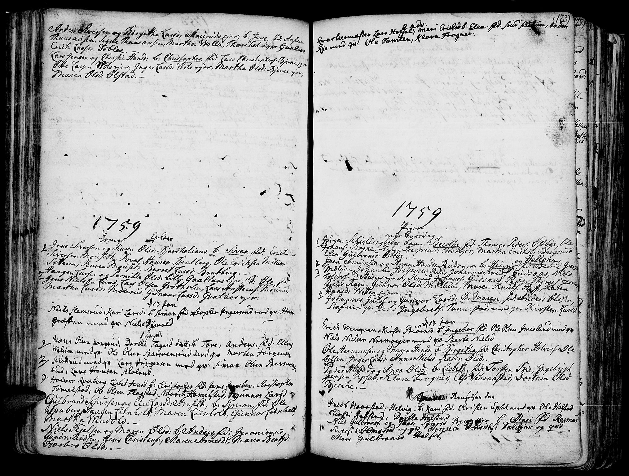 Vang prestekontor, Hedmark, SAH/PREST-008/H/Ha/Haa/L0003: Parish register (official) no. 3, 1734-1809, p. 123