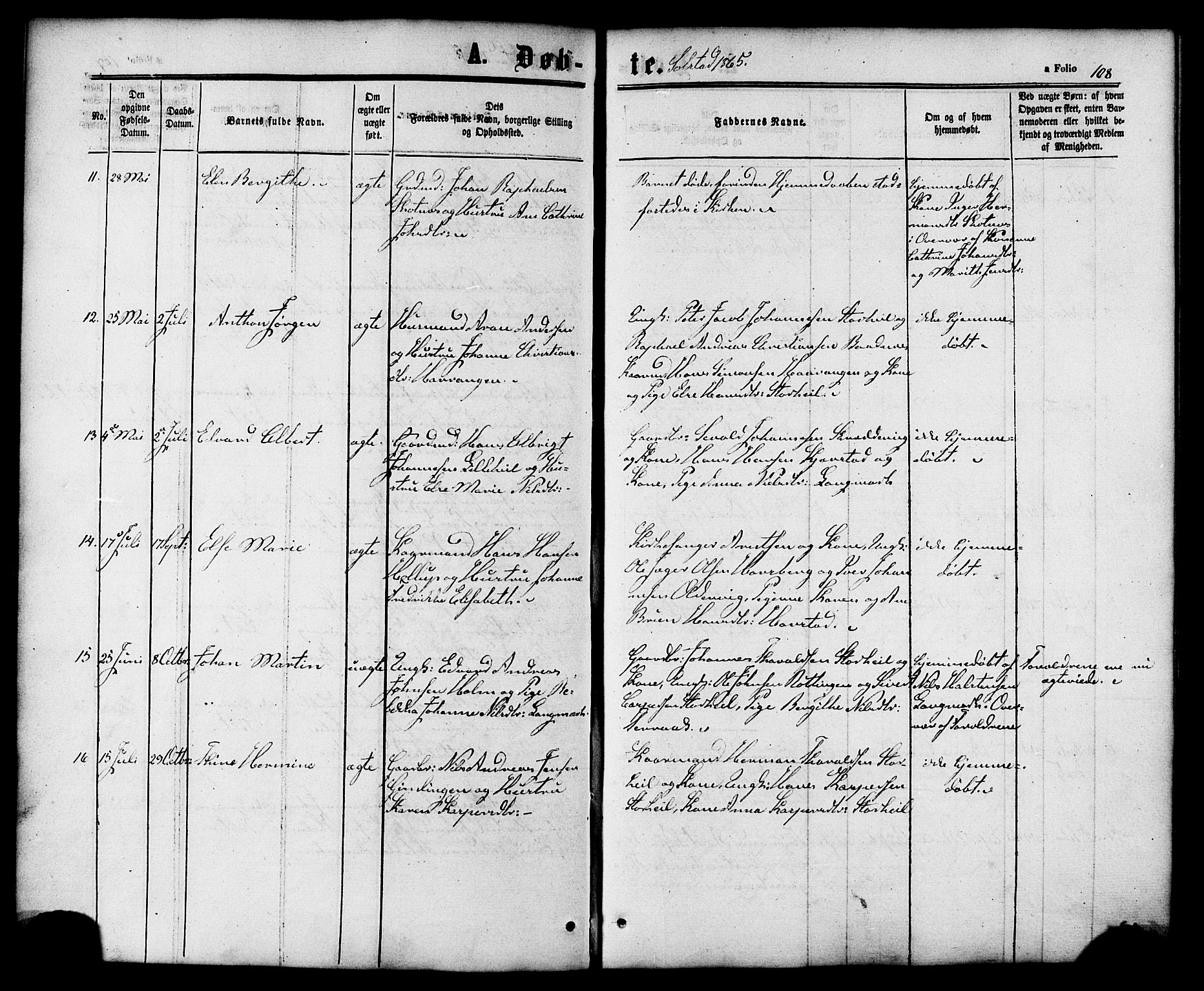 Ministerialprotokoller, klokkerbøker og fødselsregistre - Nordland, AV/SAT-A-1459/810/L0147: Parish register (official) no. 810A08 /2, 1862-1874, p. 108