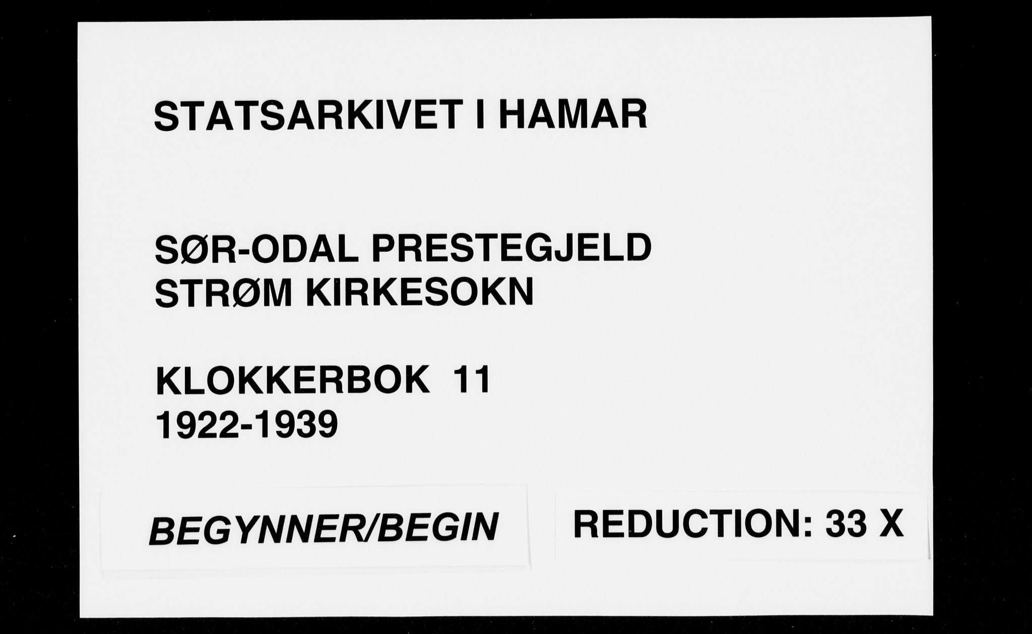 Sør-Odal prestekontor, SAH/PREST-030/H/Ha/Hab/L0011: Parish register (copy) no. 11, 1922-1939