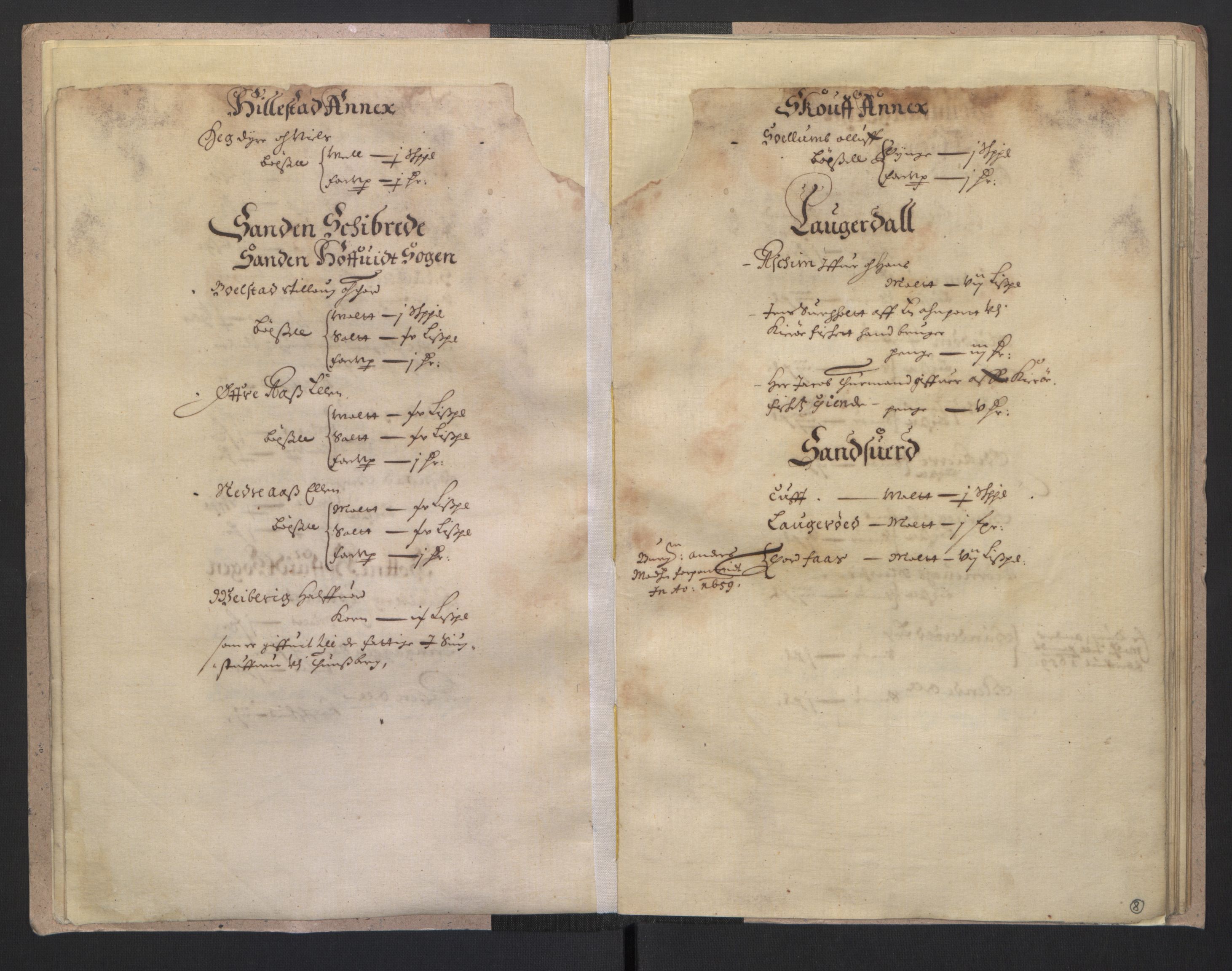 Rentekammeret inntil 1814, Realistisk ordnet avdeling, RA/EA-4070/L/L0014/0003: Tønsberg lagdømme. Tønsberg len: / Tønsberg prostis jordebok, 1661, p. 7b-8a