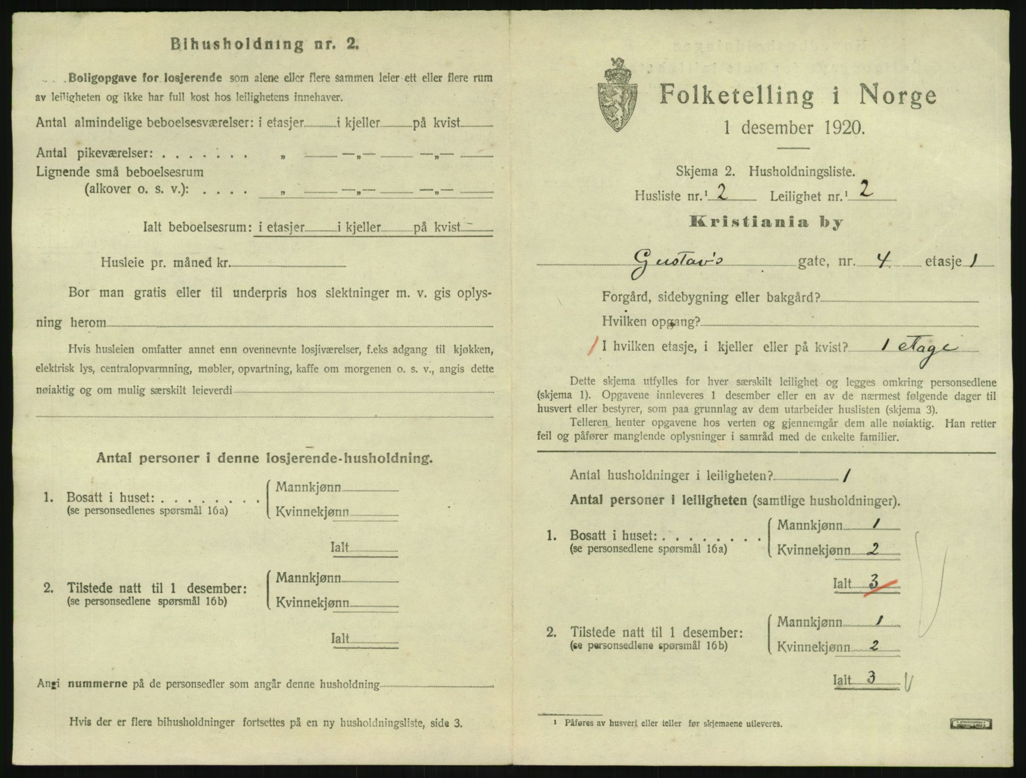 SAO, 1920 census for Kristiania, 1920, p. 32396