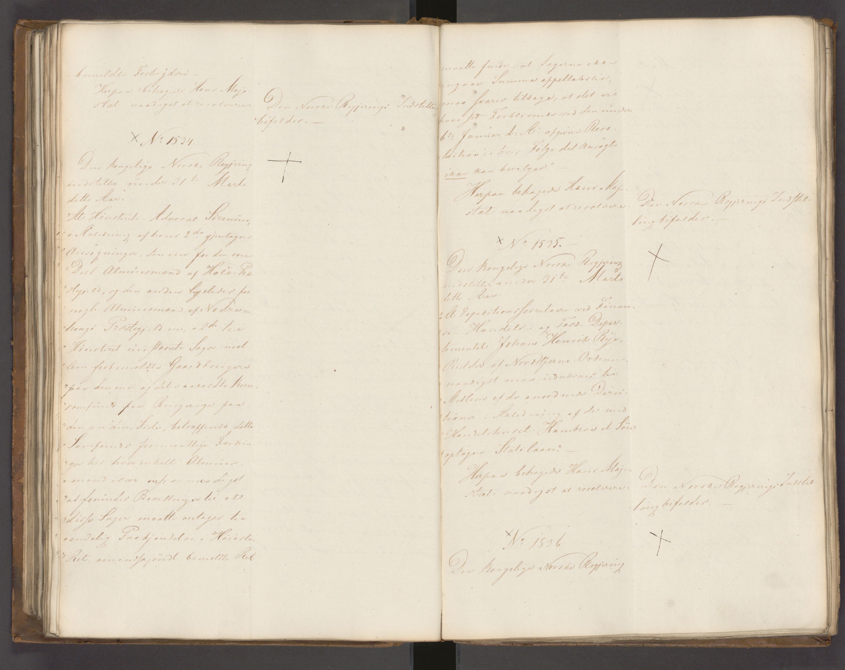 Statsrådssekretariatet, AV/RA-S-1001/A/Ab/L0022: Kgl. res. nr. 1210-1721, 1. halvår, 1826