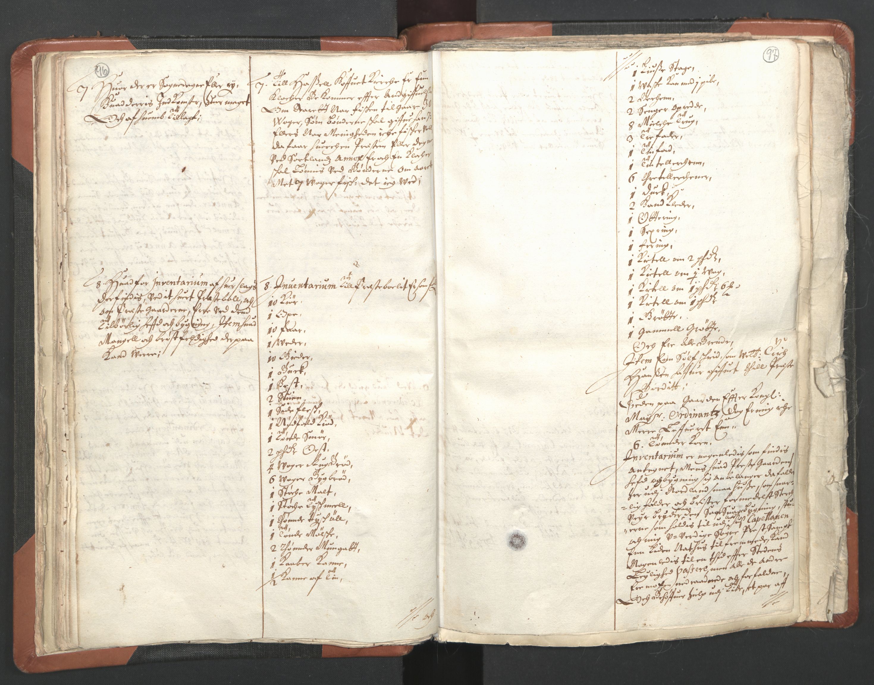 RA, Vicar's Census 1664-1666, no. 36: Lofoten and Vesterålen deanery, Senja deanery and Troms deanery, 1664-1666, p. 96-97