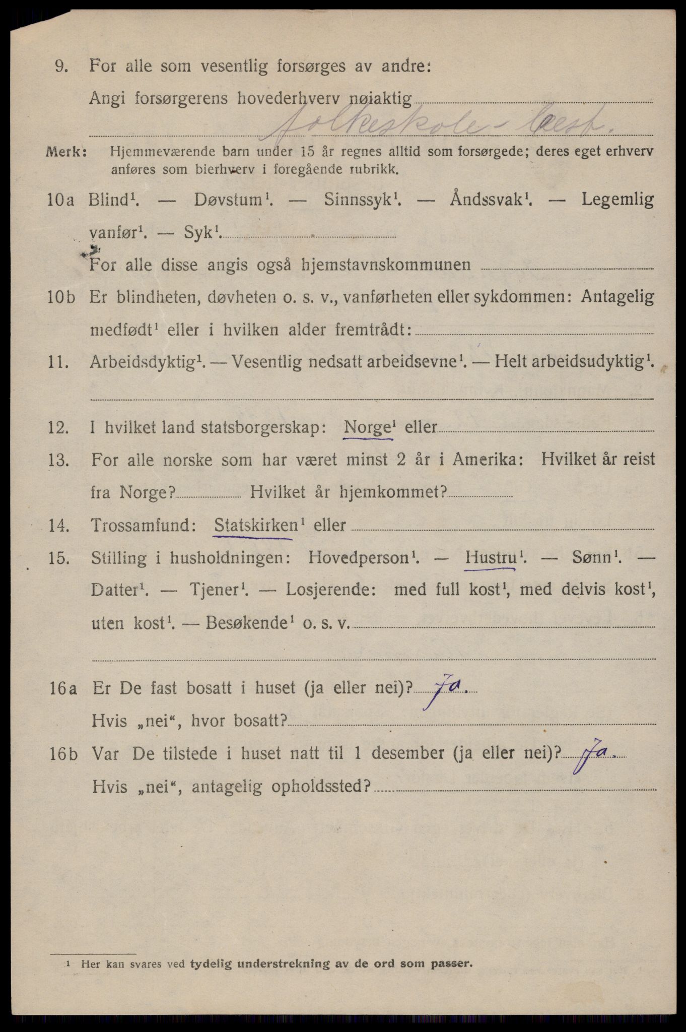 SAST, 1920 census for Sokndal town, 1920, p. 638