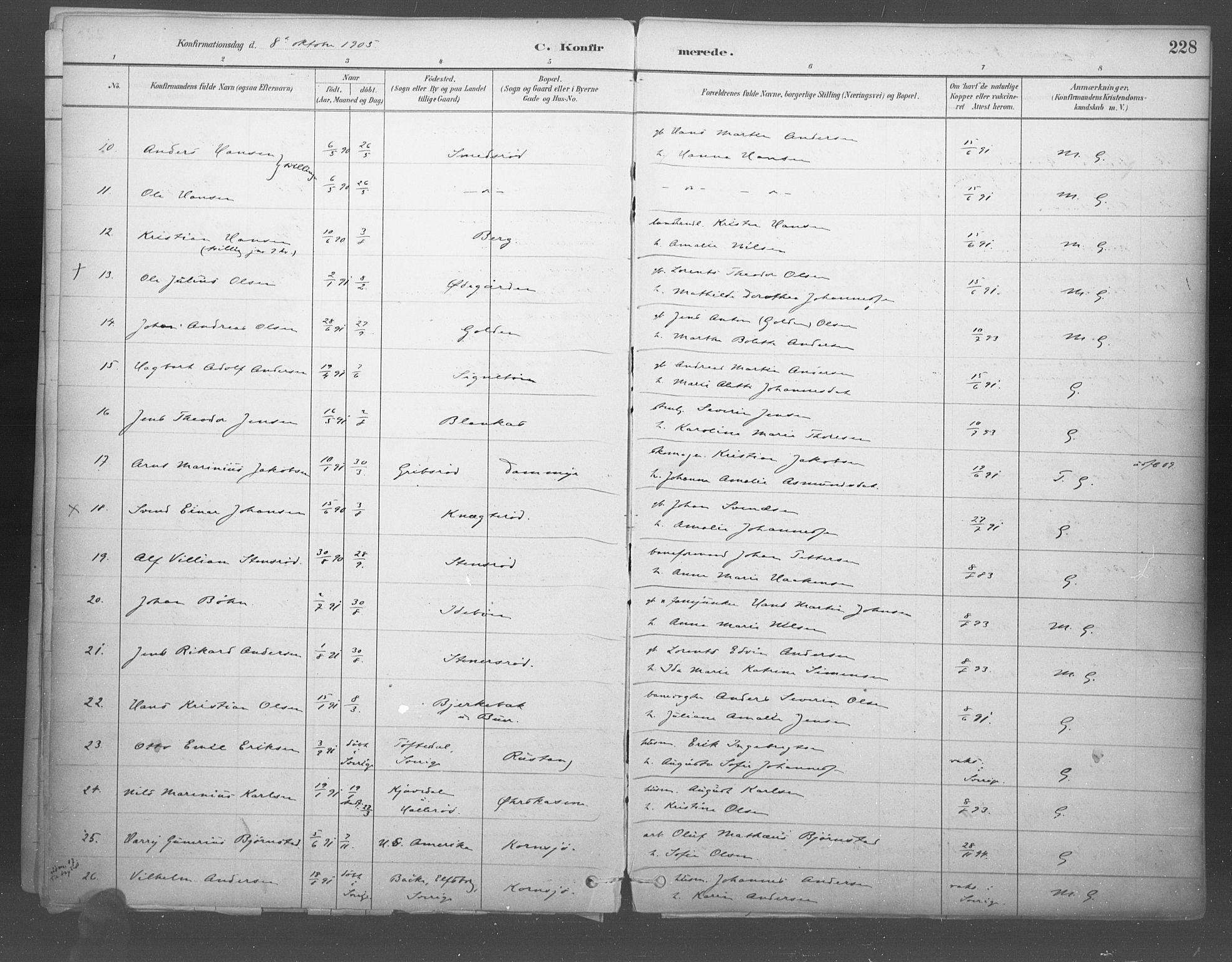 Idd prestekontor Kirkebøker, AV/SAO-A-10911/F/Fb/L0002: Parish register (official) no. II 2, 1882-1923, p. 228