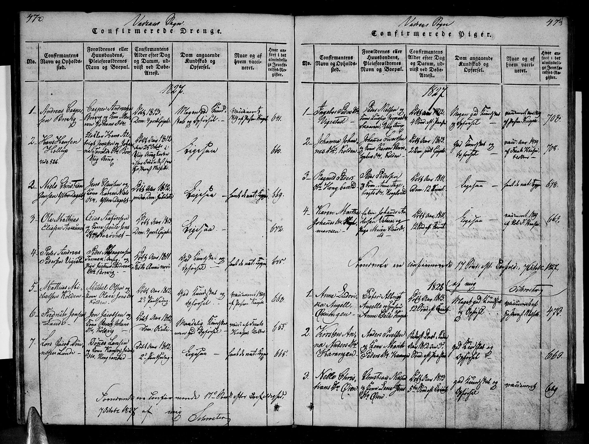 Ministerialprotokoller, klokkerbøker og fødselsregistre - Nordland, AV/SAT-A-1459/810/L0142: Parish register (official) no. 810A06 /1, 1819-1841, p. 472-473