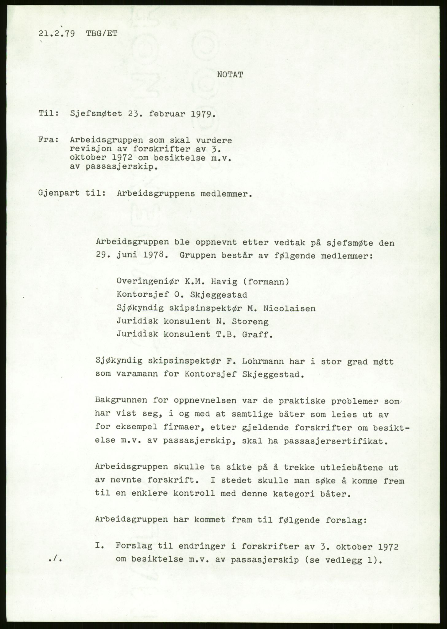 Sjøfartsdirektoratet med forløpere, generelt arkiv, AV/RA-S-1407/D/Du/Duc/L0642/0001: Skipskontrollen - Forskrifter / Forskrift om utleiebåter (2 mapper), 1978-1987, p. 223
