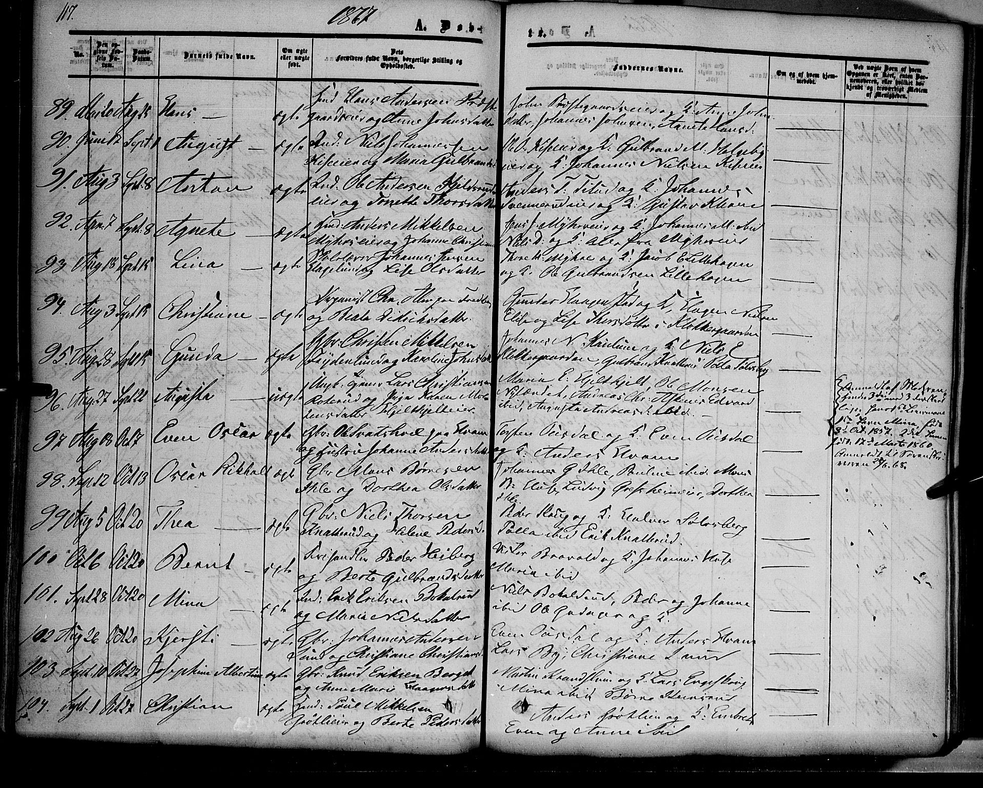 Nes prestekontor, Hedmark, AV/SAH-PREST-020/K/Ka/L0004: Parish register (official) no. 4, 1852-1886, p. 117