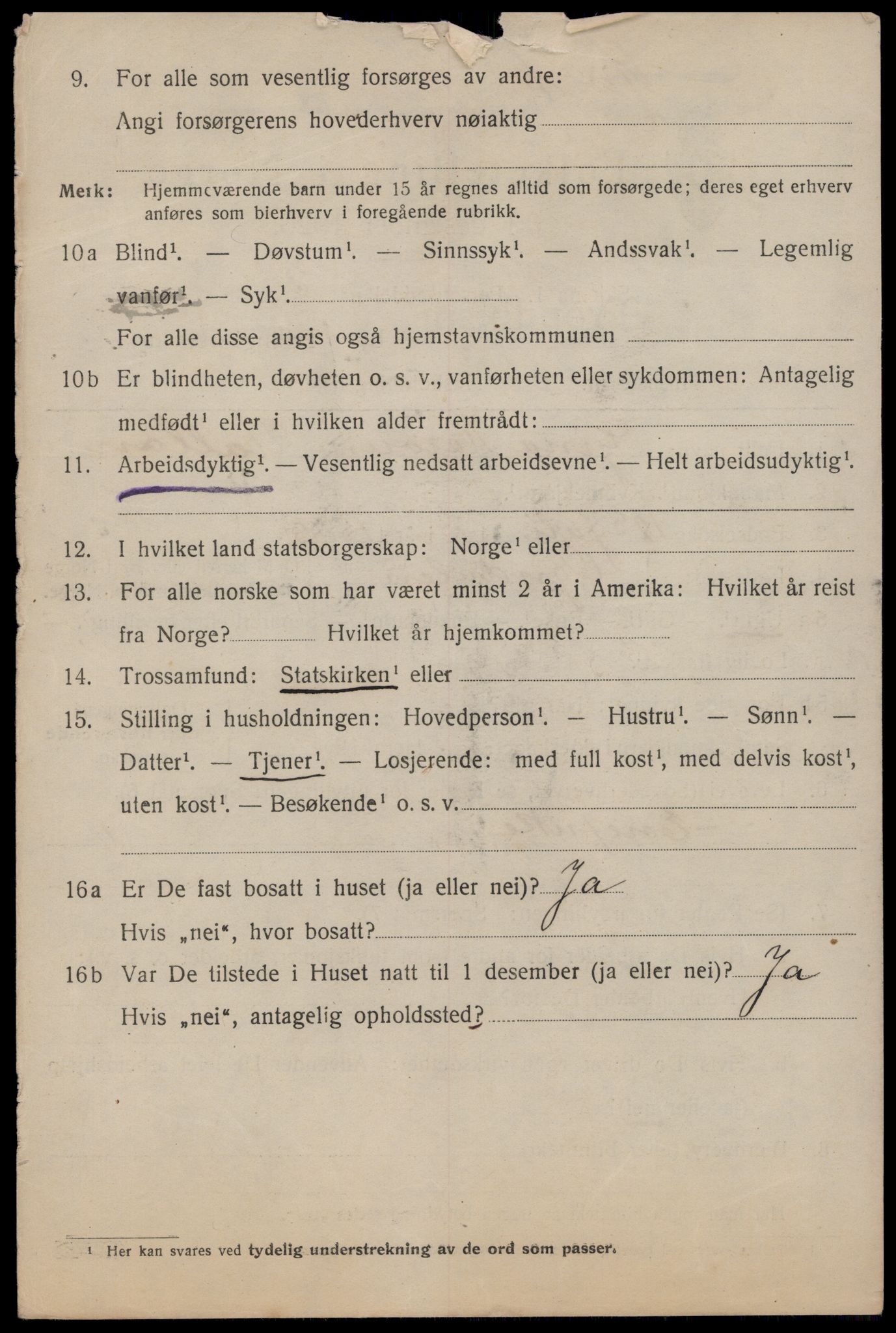 SAT, 1920 census for Trondheim, 1920, p. 56677