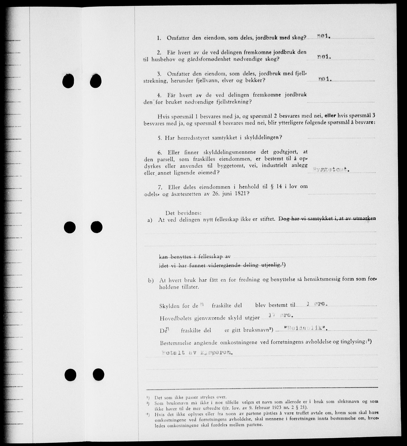 Onsøy sorenskriveri, SAO/A-10474/G/Ga/Gab/L0014: Mortgage book no. II A-14, 1944-1945, Diary no: : 566/1945