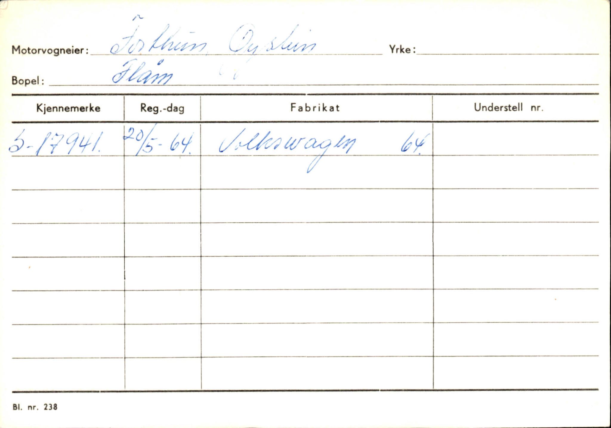 Statens vegvesen, Sogn og Fjordane vegkontor, SAB/A-5301/4/F/L0125: Eigarregister Sogndal V-Å. Aurland A-Å. Fjaler A-N, 1945-1975, p. 604