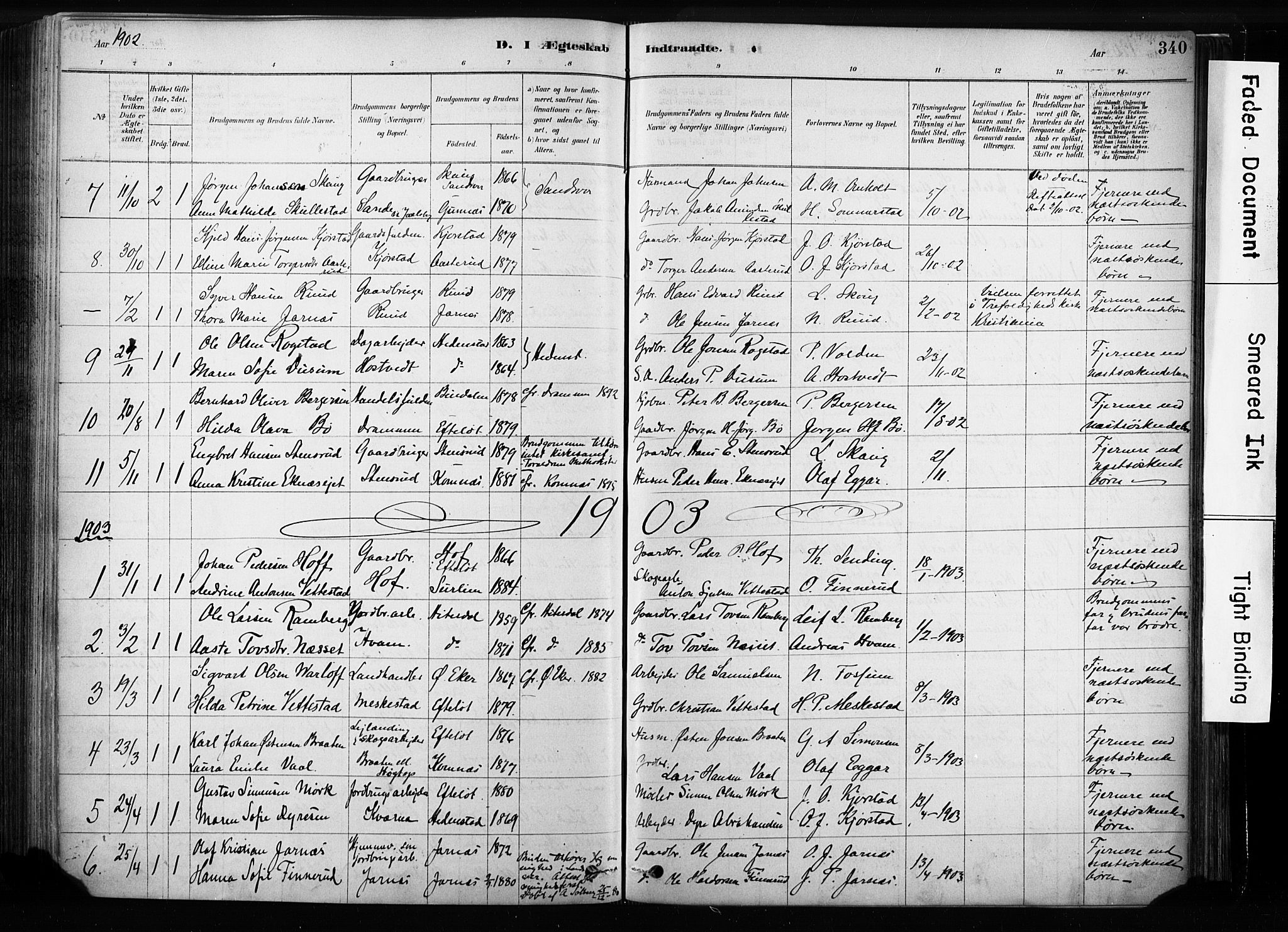 Sandsvær kirkebøker, SAKO/A-244/F/Fb/L0001: Parish register (official) no. II 1, 1878-1906, p. 340