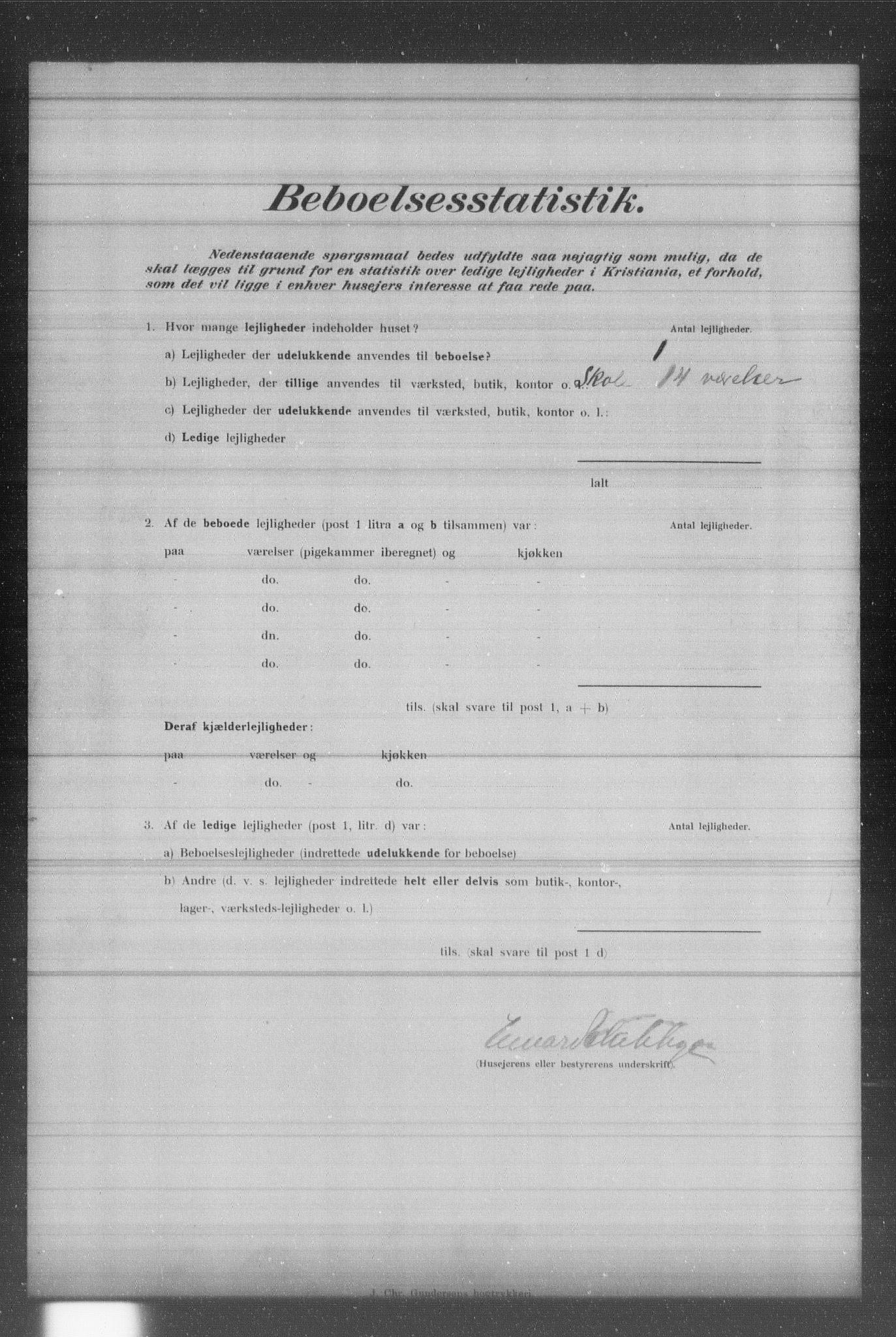 OBA, Municipal Census 1902 for Kristiania, 1902, p. 534