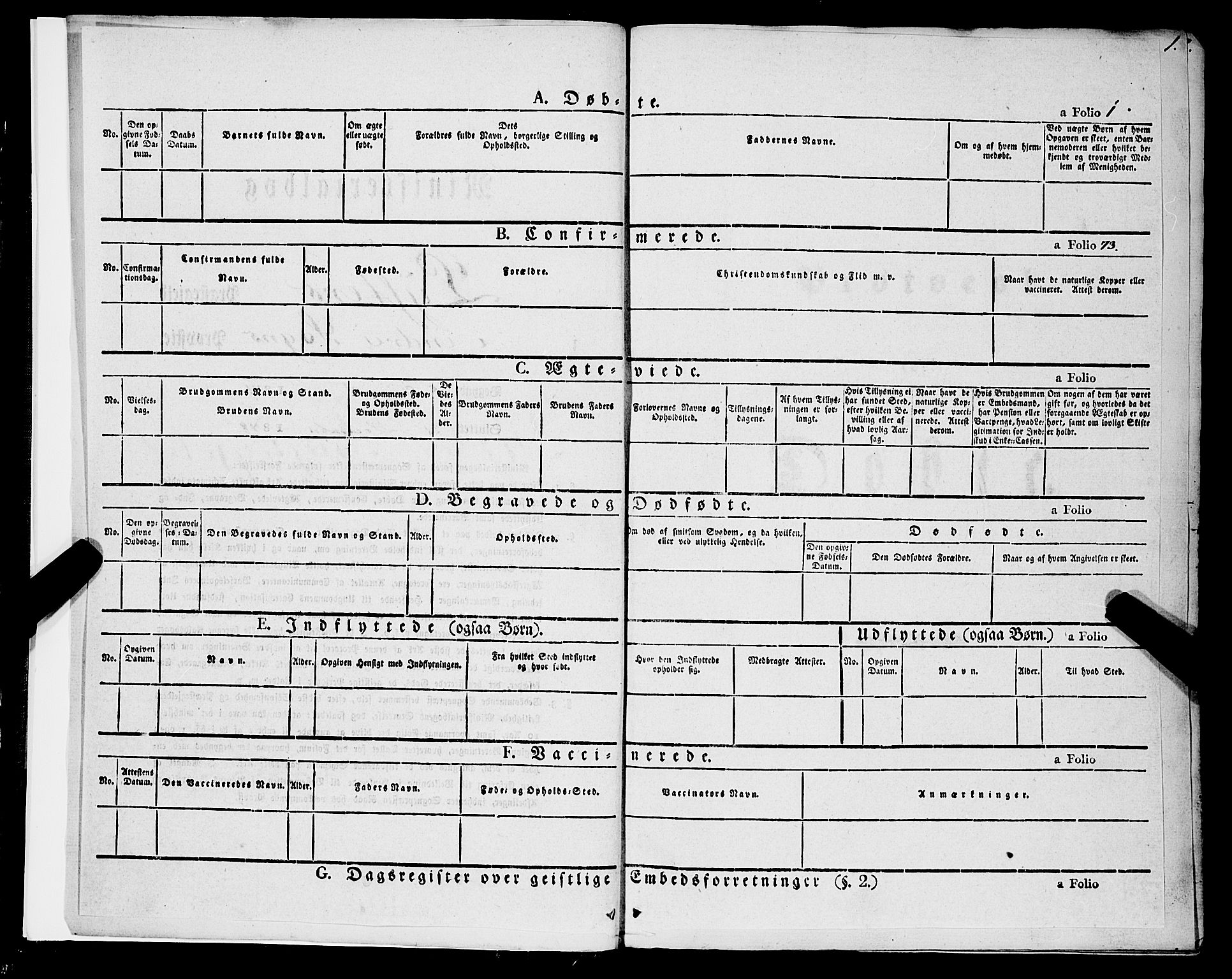 Luster sokneprestembete, AV/SAB-A-81101/H/Haa/Haaa/L0006: Parish register (official) no. A 6, 1840-1848