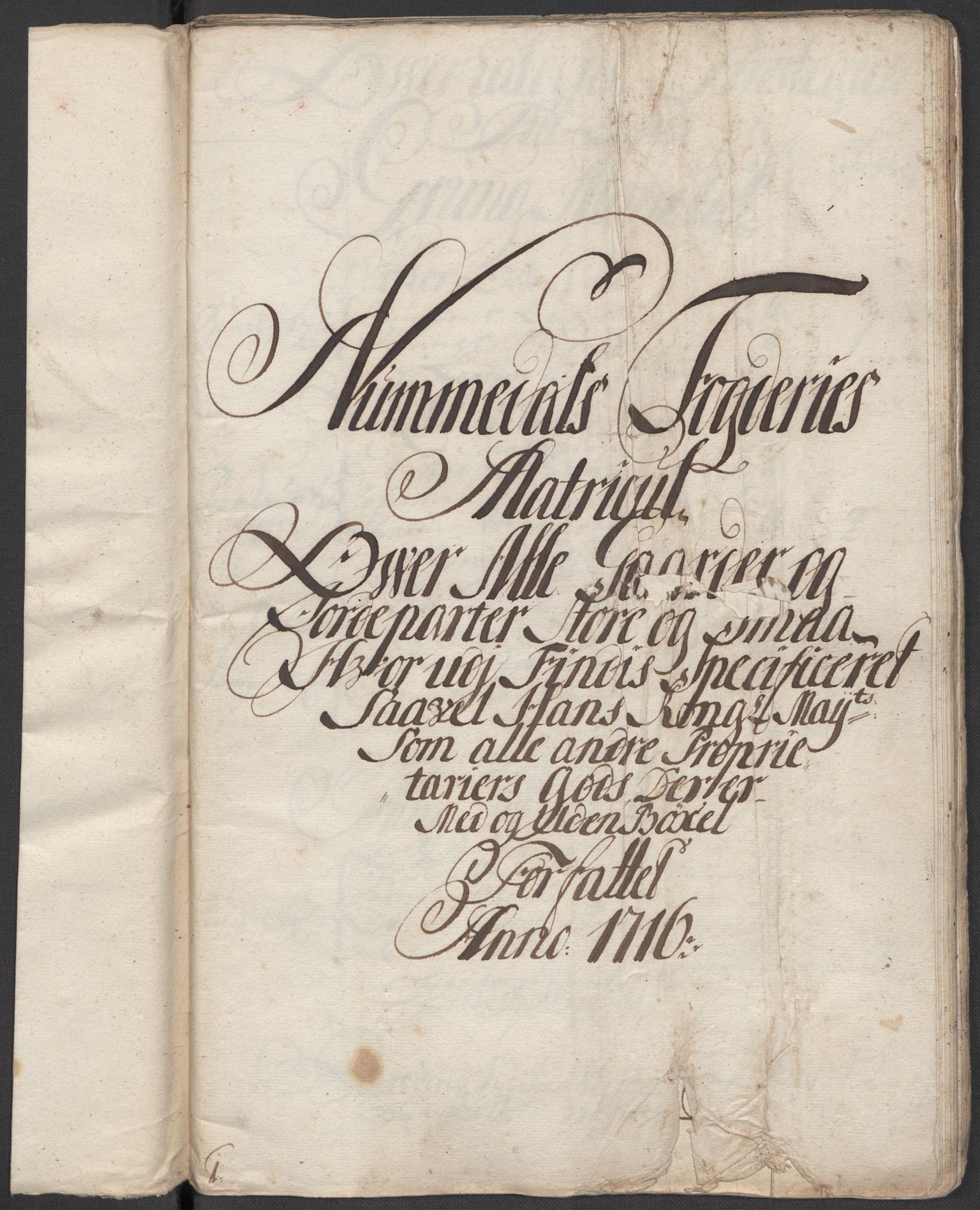 Rentekammeret inntil 1814, Reviderte regnskaper, Fogderegnskap, RA/EA-4092/R64/L4437: Fogderegnskap Namdal, 1716, p. 18