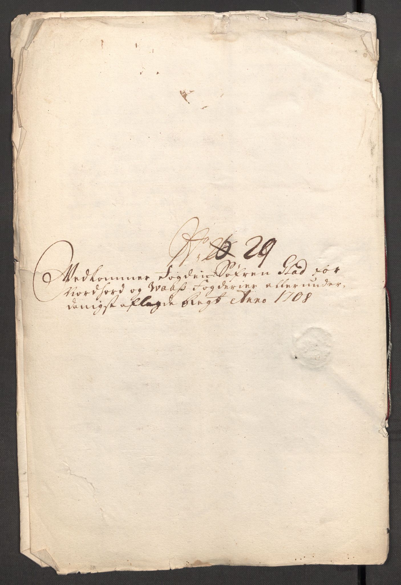 Rentekammeret inntil 1814, Reviderte regnskaper, Fogderegnskap, RA/EA-4092/R51/L3189: Fogderegnskap Nordhordland og Voss, 1708, p. 379