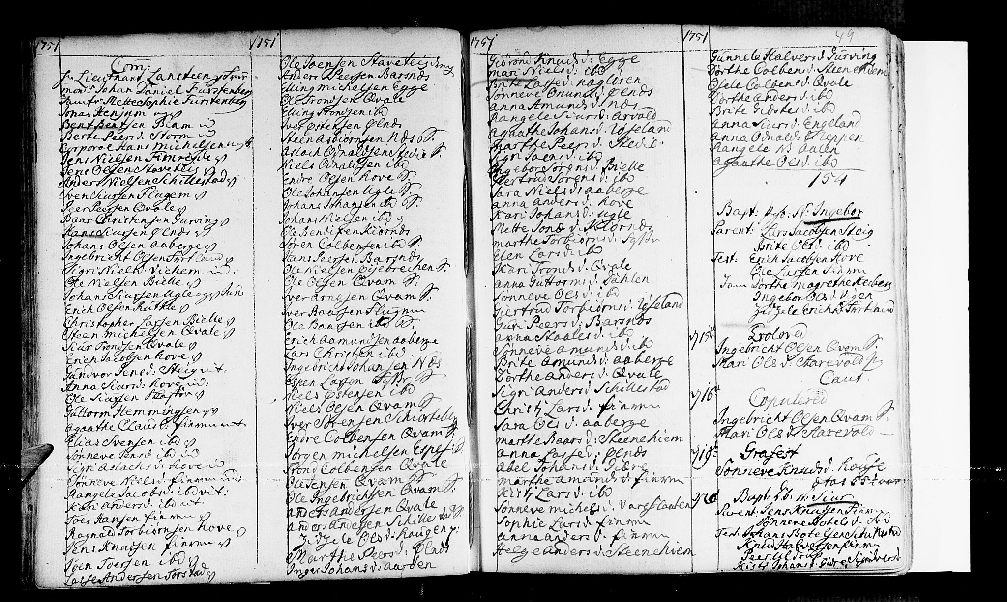 Sogndal sokneprestembete, AV/SAB-A-81301/H/Haa/Haaa/L0003: Parish register (official) no. A 3, 1747-1768, p. 49