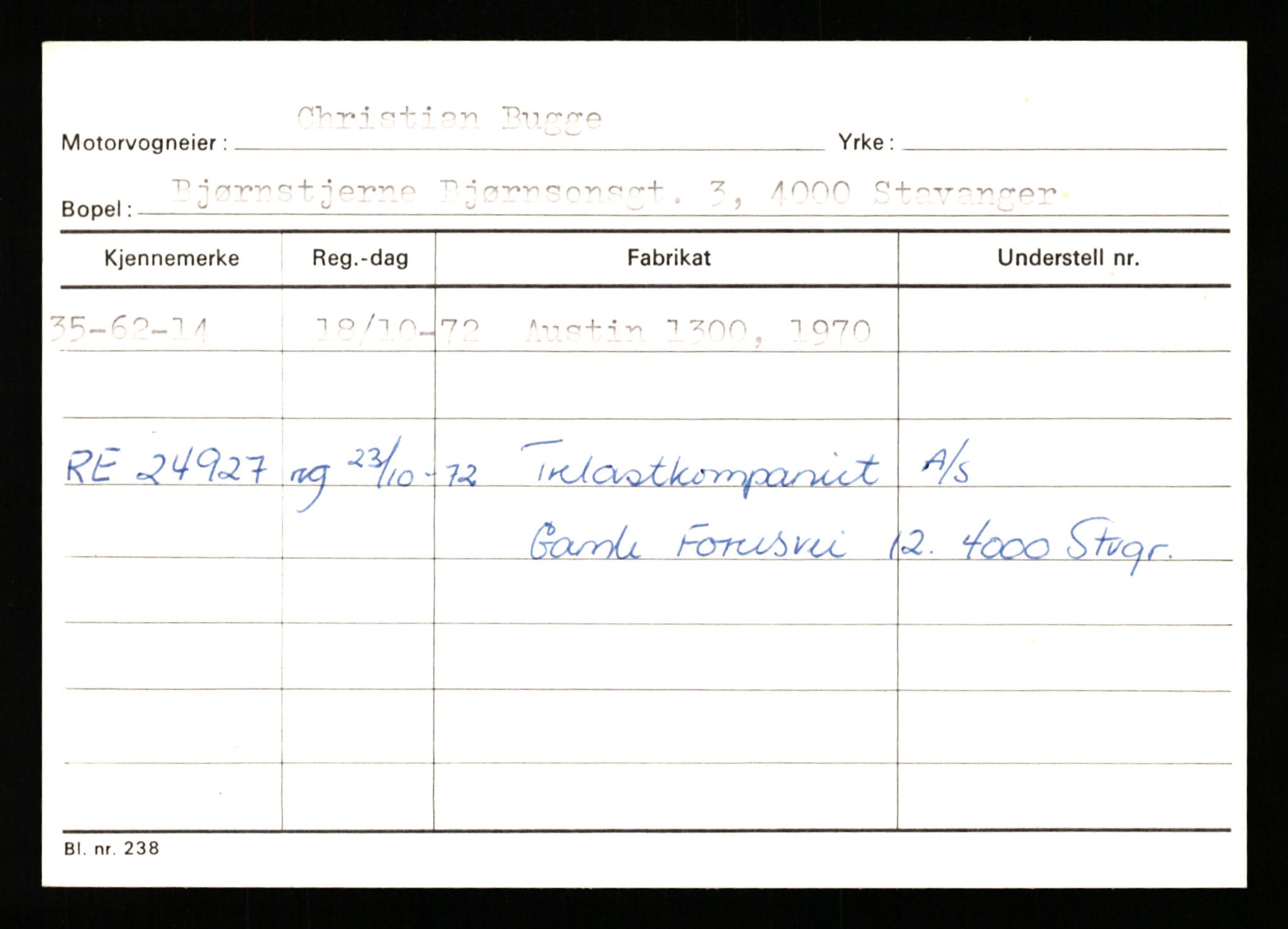 Stavanger trafikkstasjon, AV/SAST-A-101942/0/G/L0011: Registreringsnummer: 240000 - 363477, 1930-1971, p. 3165
