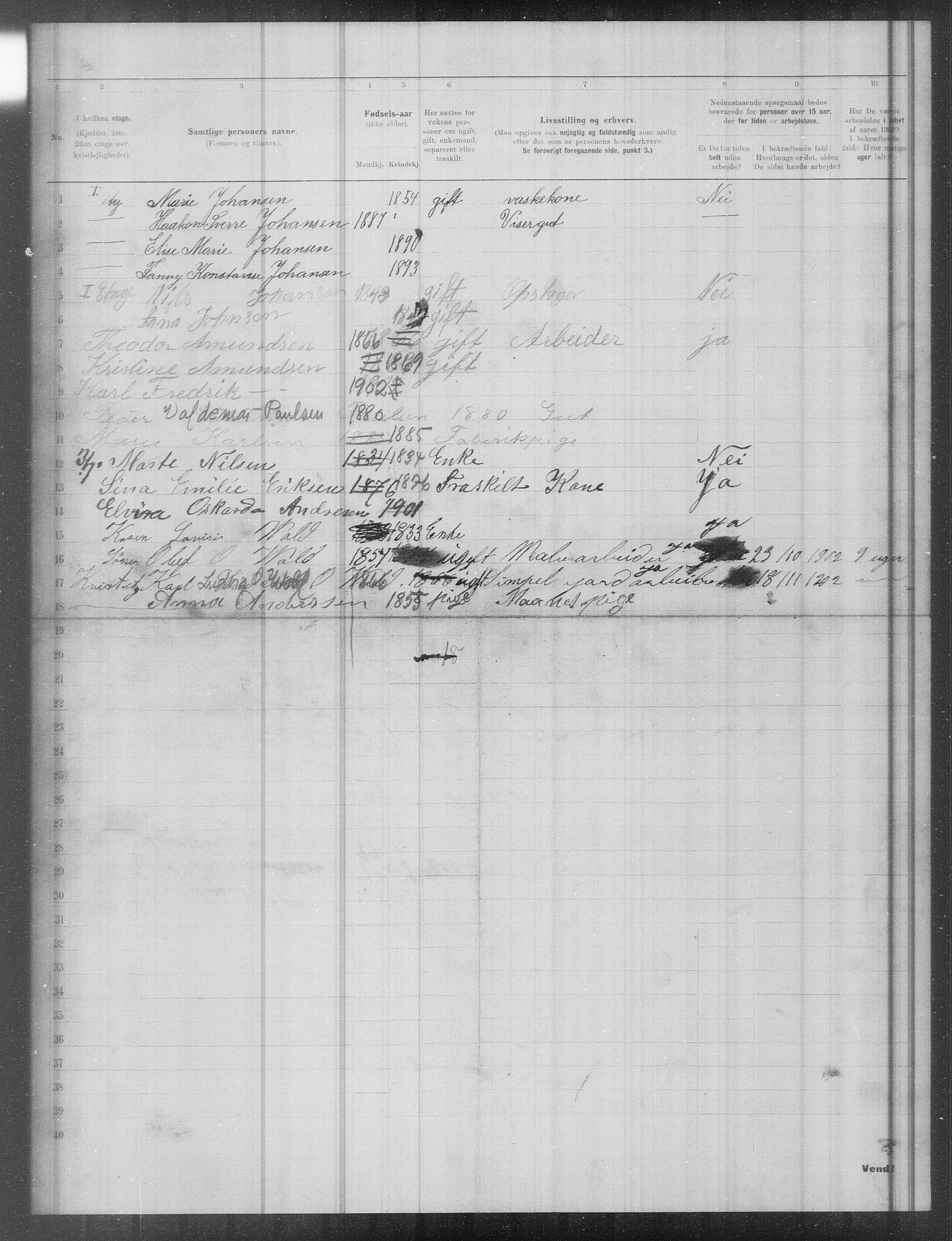 OBA, Municipal Census 1902 for Kristiania, 1902, p. 15738