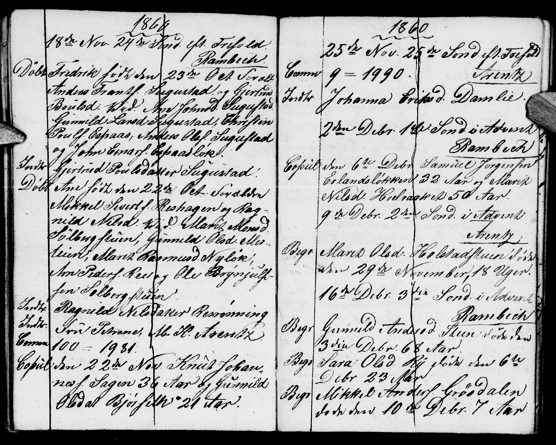 Meldal sokneprestkontor, AV/SAT-A-1123/1/I/I1/I1f/L0008: Parish register draft no. 672I1F, 1827-1866