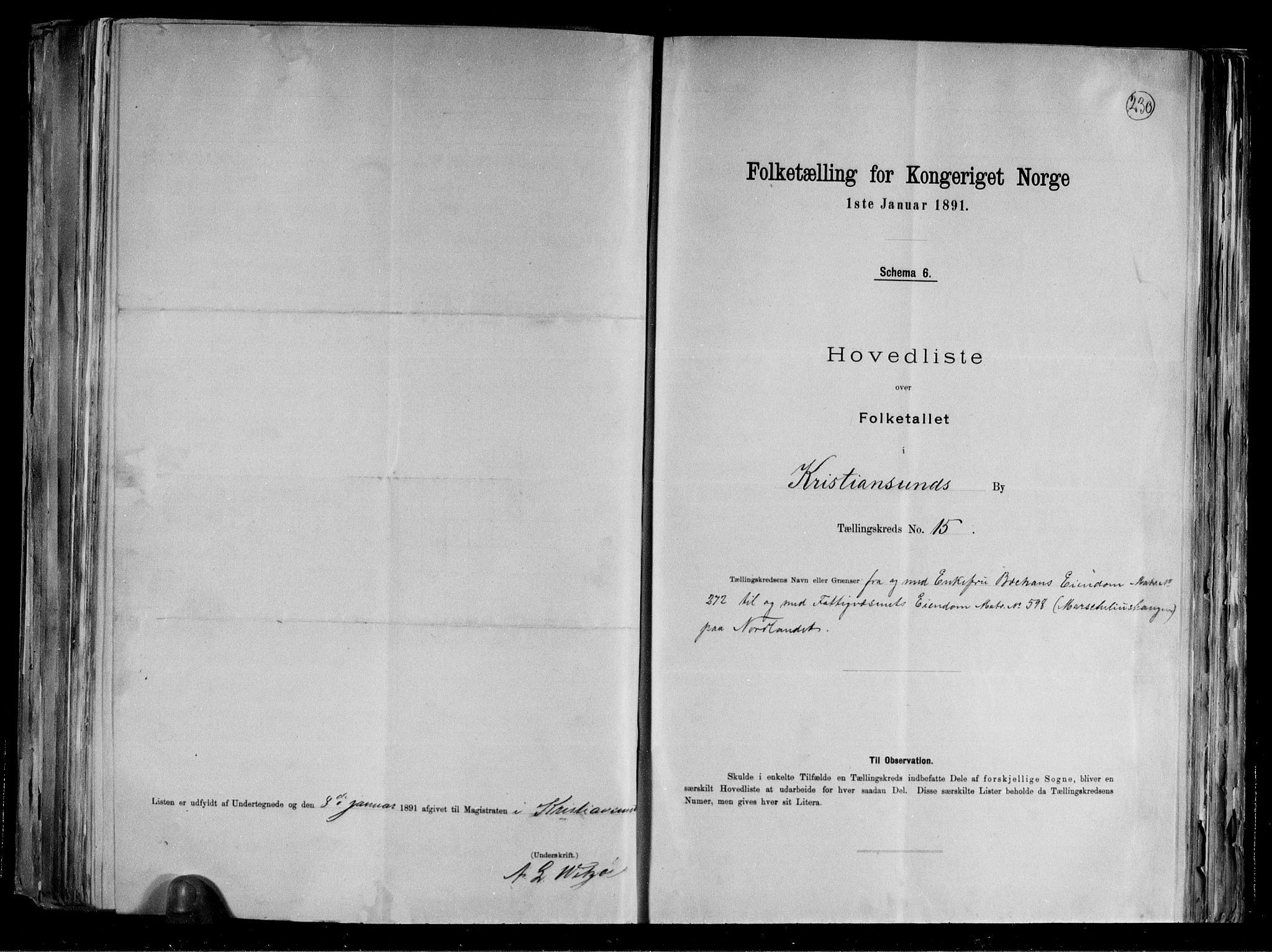 RA, 1891 census for 1503 Kristiansund, 1891, p. 33