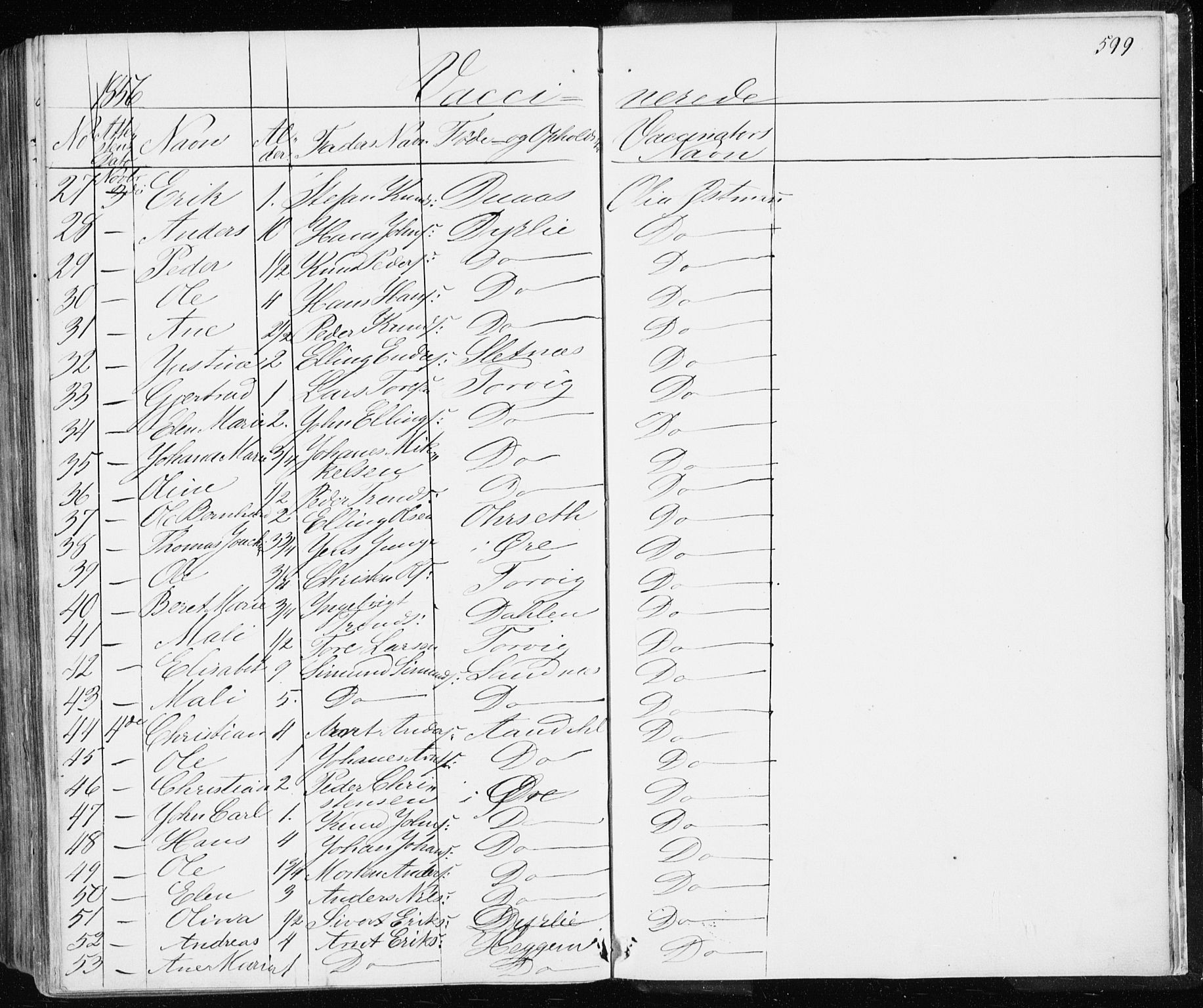 Ministerialprotokoller, klokkerbøker og fødselsregistre - Møre og Romsdal, AV/SAT-A-1454/586/L0984: Parish register (official) no. 586A10, 1844-1856, p. 599