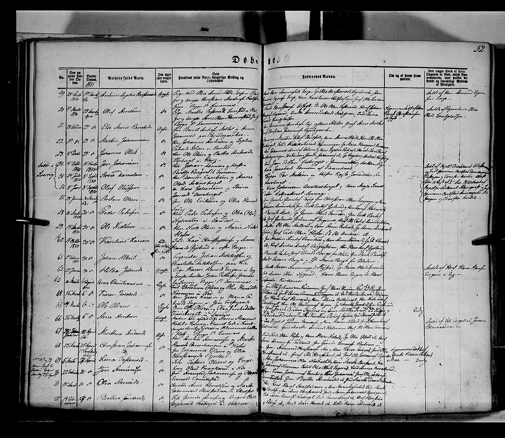 Grue prestekontor, AV/SAH-PREST-036/H/Ha/Haa/L0008: Parish register (official) no. 8, 1847-1858, p. 52