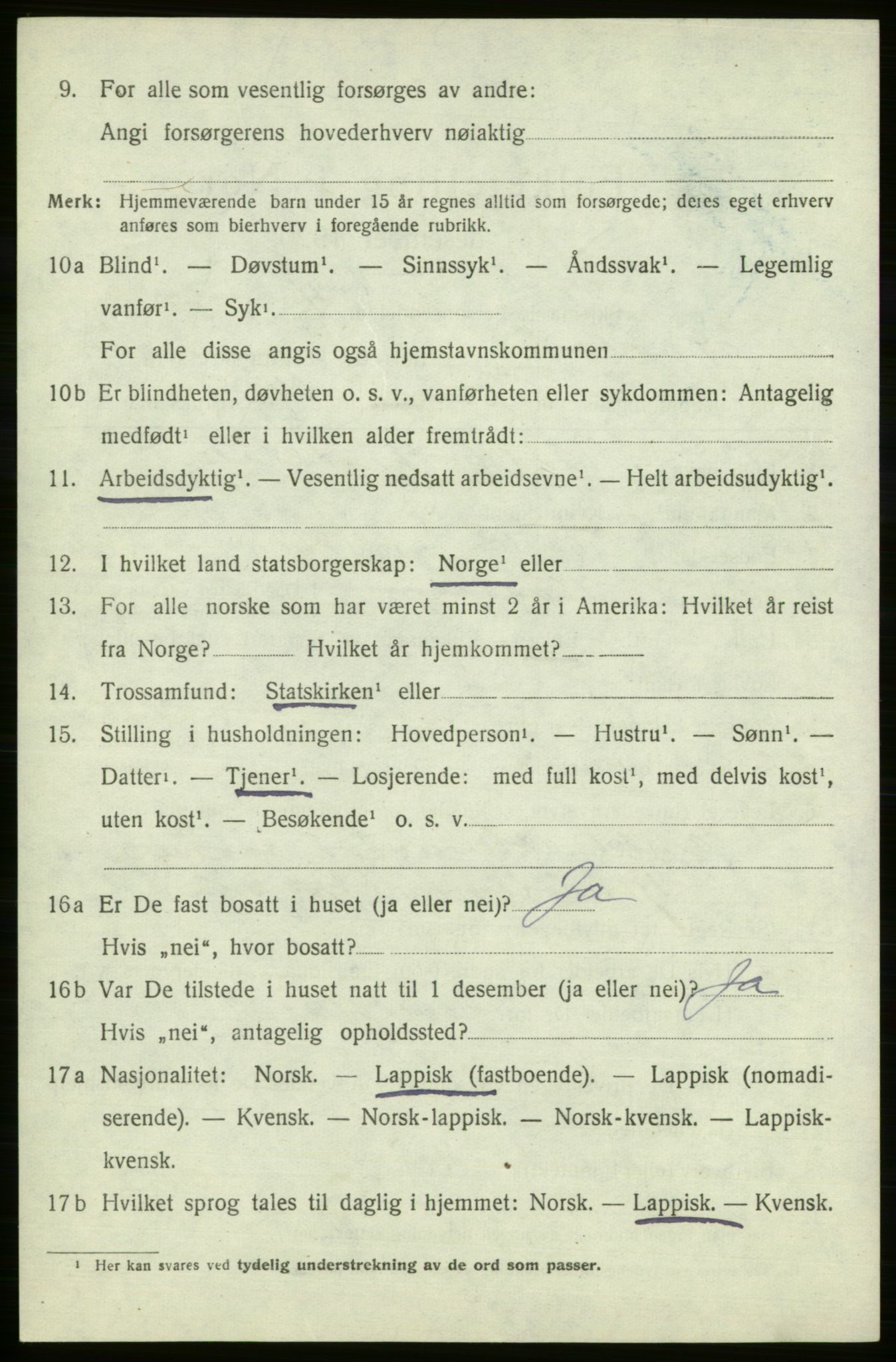 SATØ, 1920 census for , 1920, p. 2143