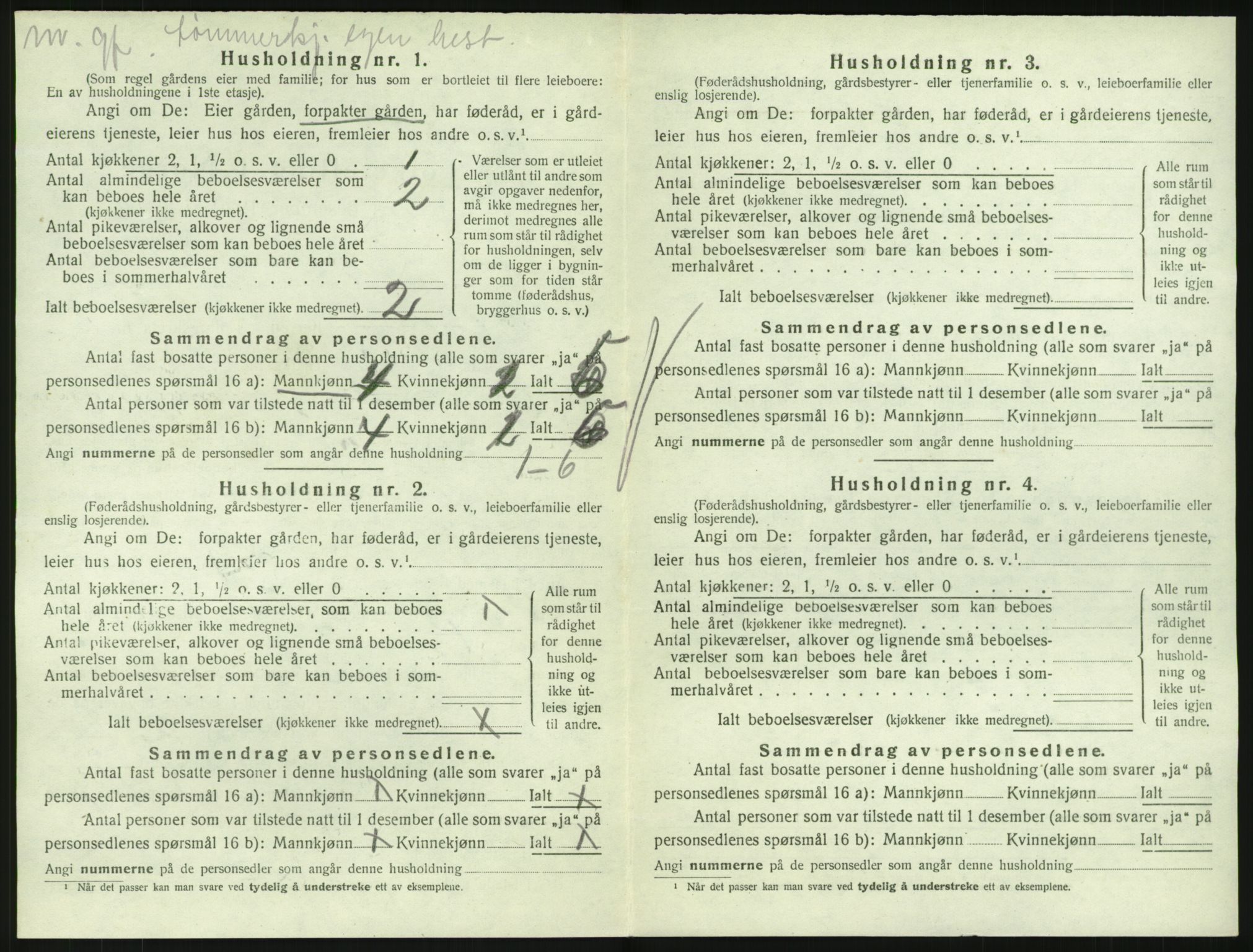 SAKO, 1920 census for Hedrum, 1920, p. 1460