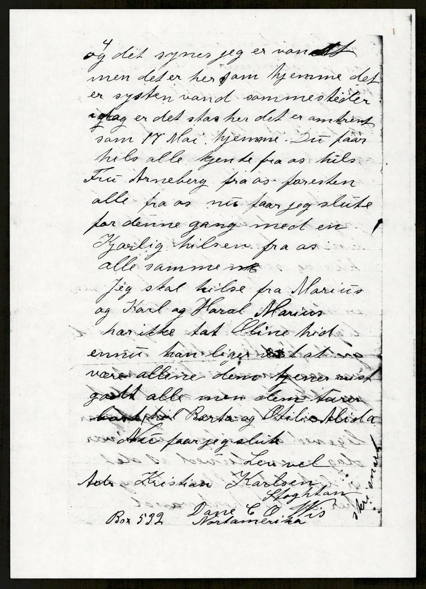 Samlinger til kildeutgivelse, Amerikabrevene, AV/RA-EA-4057/F/L0004: Innlån fra Akershus: Amundsenarkivet - Breen, 1838-1914, p. 212