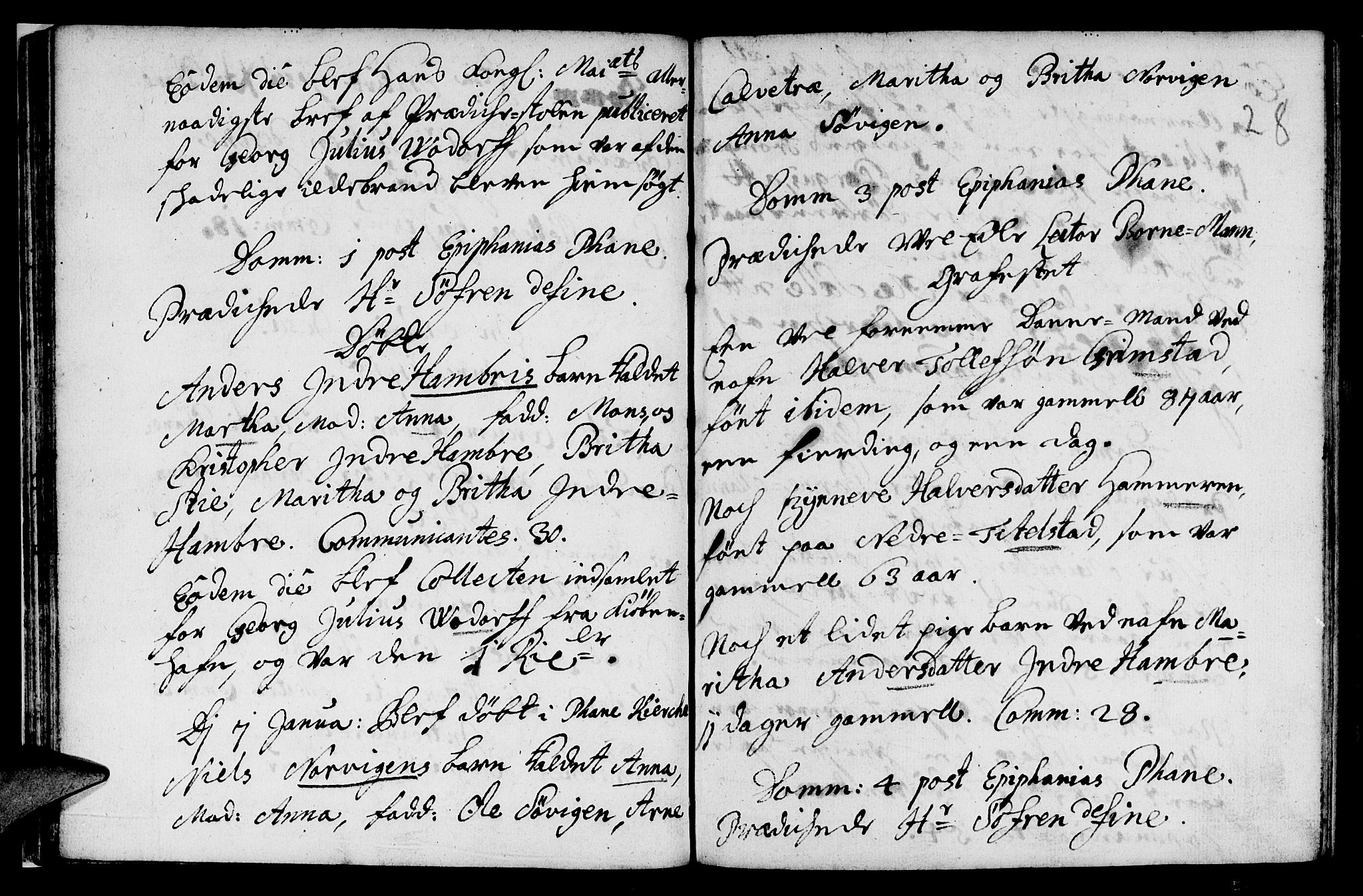 Fana Sokneprestembete, AV/SAB-A-75101/H/Haa/Haaa/L0001: Parish register (official) no. A 1, 1712-1719, p. 28