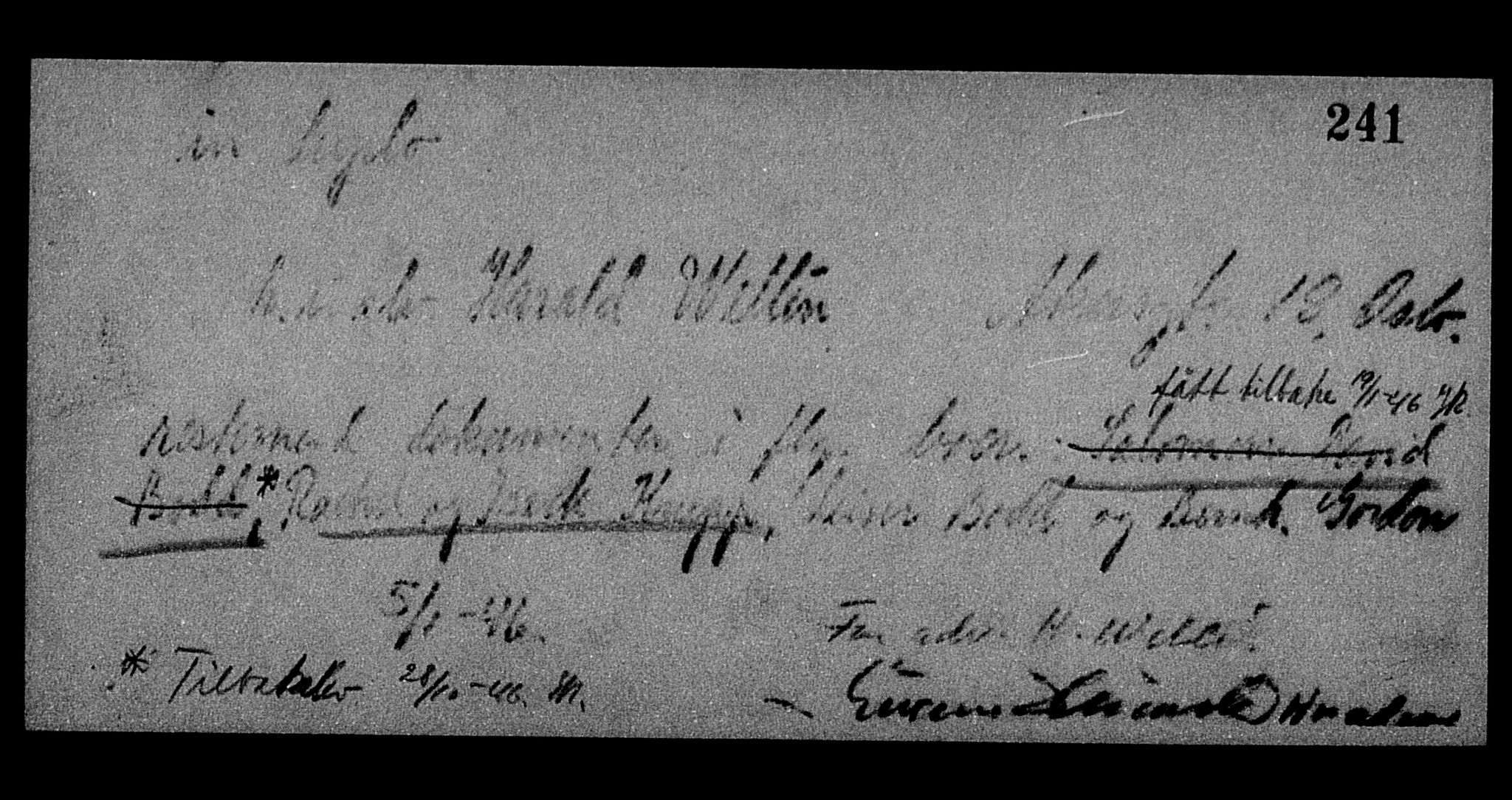 Justisdepartementet, Tilbakeføringskontoret for inndratte formuer, AV/RA-S-1564/H/Hc/Hcc/L0927: --, 1945-1947, p. 8