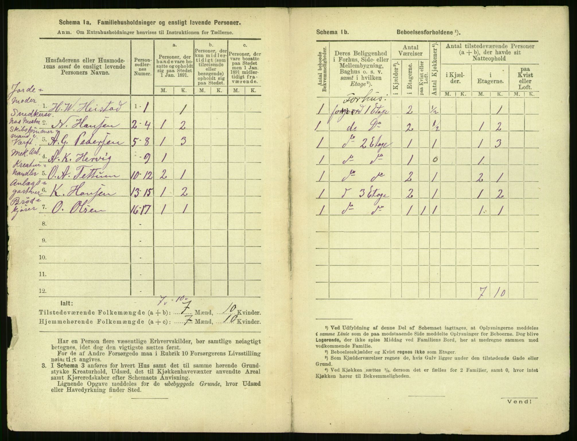 RA, 1891 census for 0301 Kristiania, 1891, p. 166353