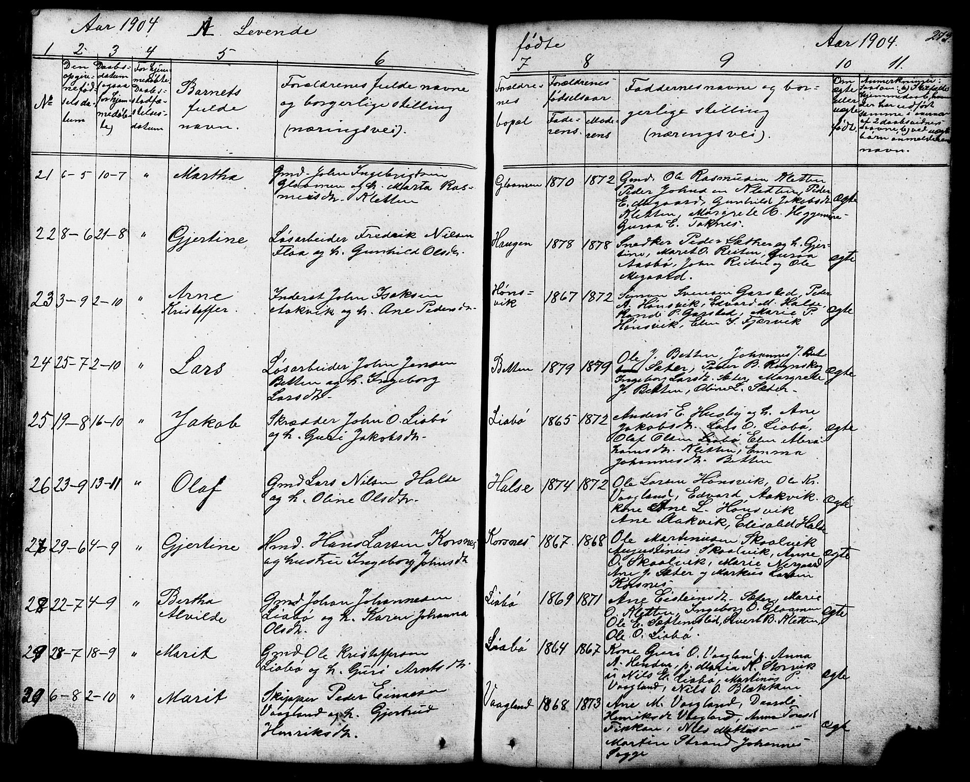 Ministerialprotokoller, klokkerbøker og fødselsregistre - Møre og Romsdal, AV/SAT-A-1454/576/L0890: Parish register (copy) no. 576C01, 1837-1908, p. 273