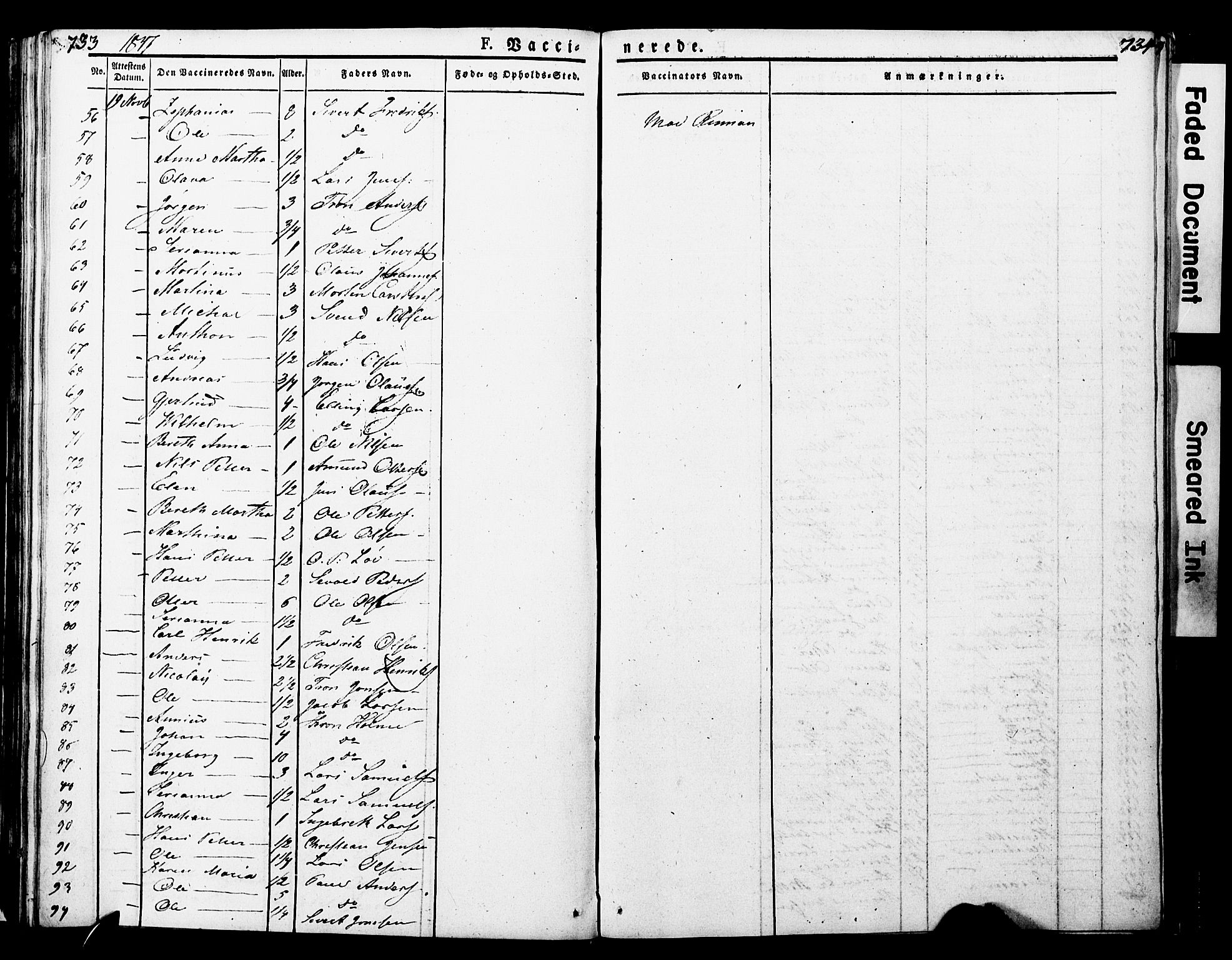 Ministerialprotokoller, klokkerbøker og fødselsregistre - Nord-Trøndelag, AV/SAT-A-1458/723/L0243: Parish register (official) no. 723A12, 1822-1851, p. 733-734