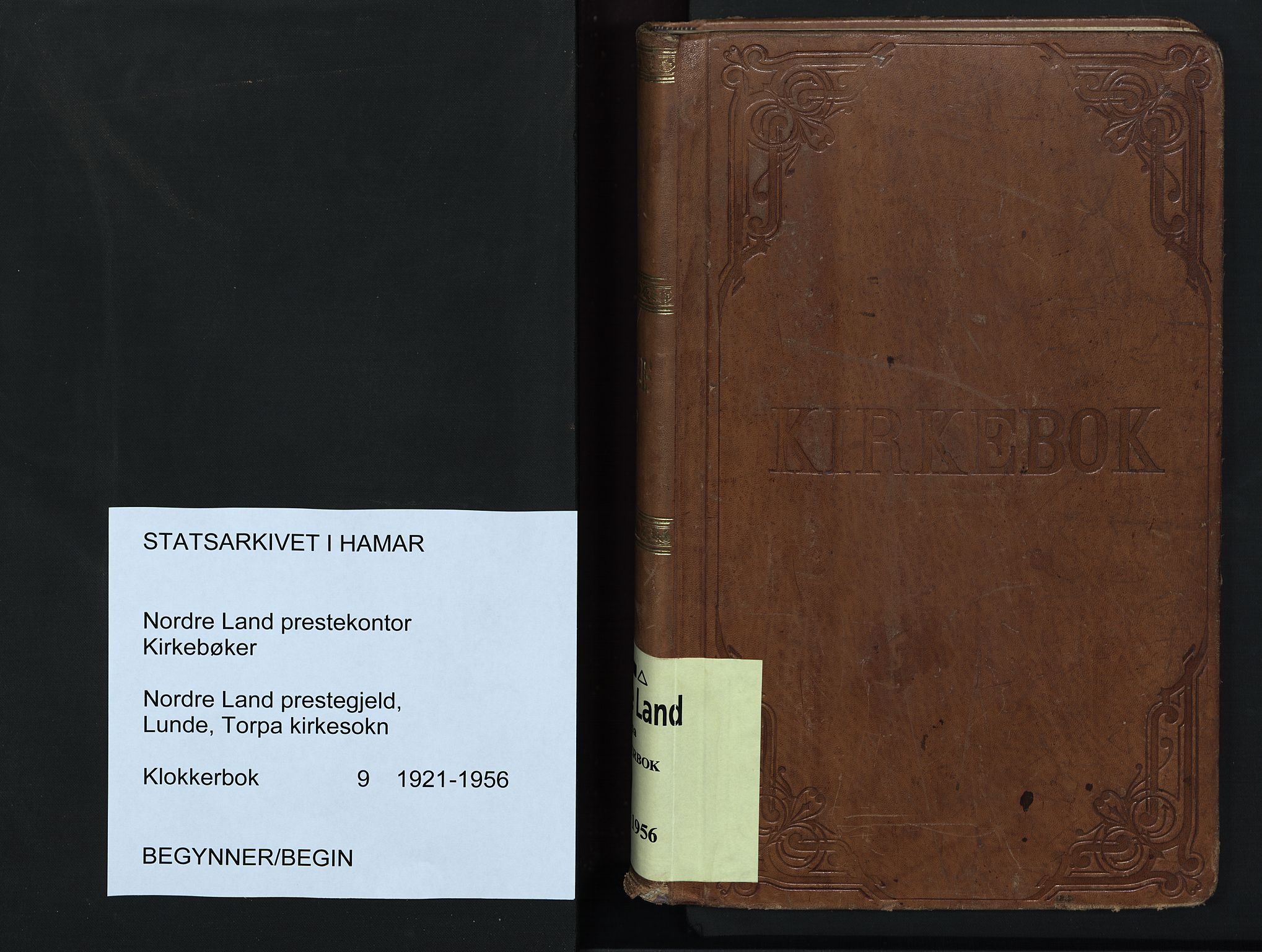 Nordre Land prestekontor, SAH/PREST-124/H/Ha/Hab/L0009: Parish register (copy) no. 9, 1921-1956