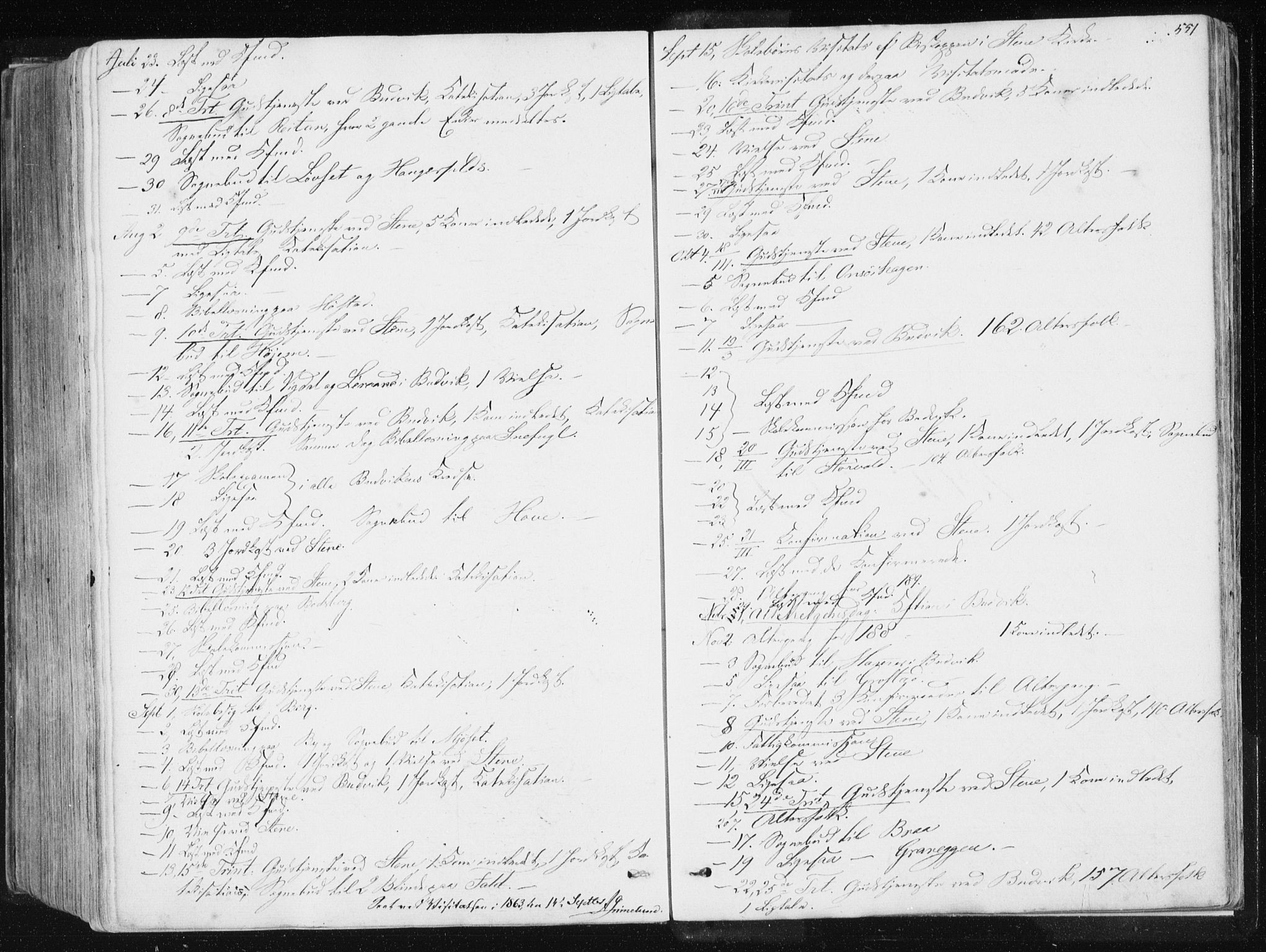 Ministerialprotokoller, klokkerbøker og fødselsregistre - Sør-Trøndelag, SAT/A-1456/612/L0377: Parish register (official) no. 612A09, 1859-1877, p. 551