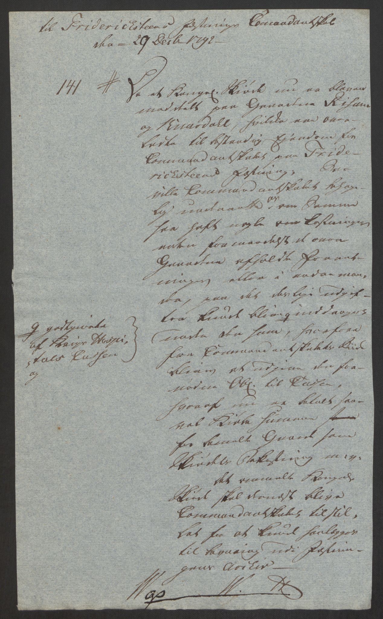 Forsvaret, Den norske kvesthuskasse/krigshospitalkasse, AV/RA-RAFA-1887/F/Fa/L0008: Konsepter, 1790-1793, p. 993