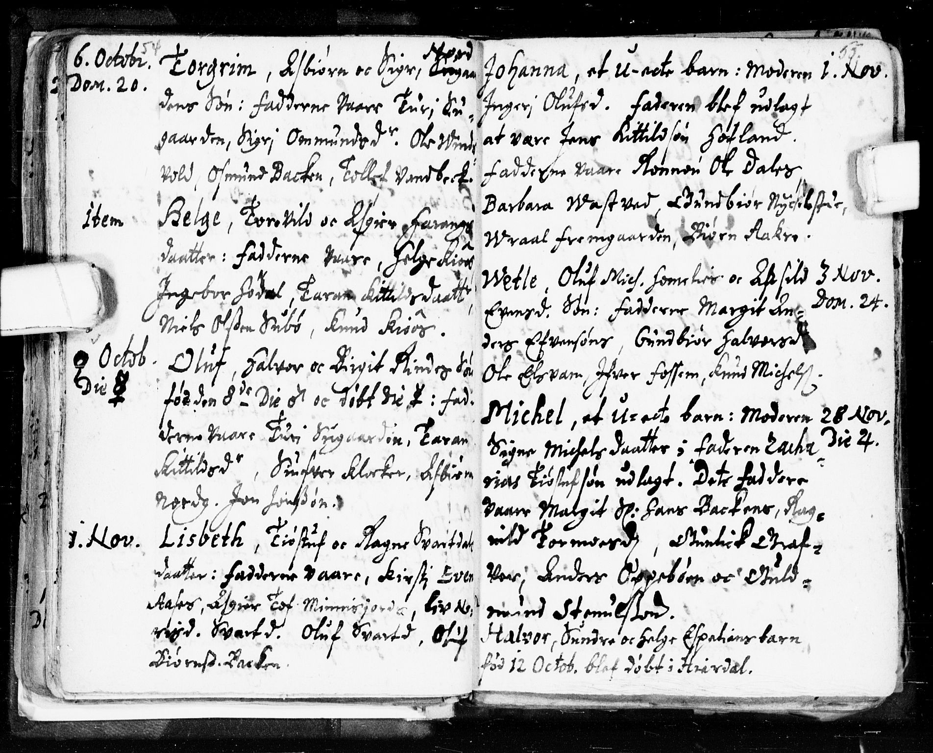 Seljord kirkebøker, SAKO/A-20/F/Fa/L0002: Parish register (official) no. I 2, 1689-1713, p. 54-55
