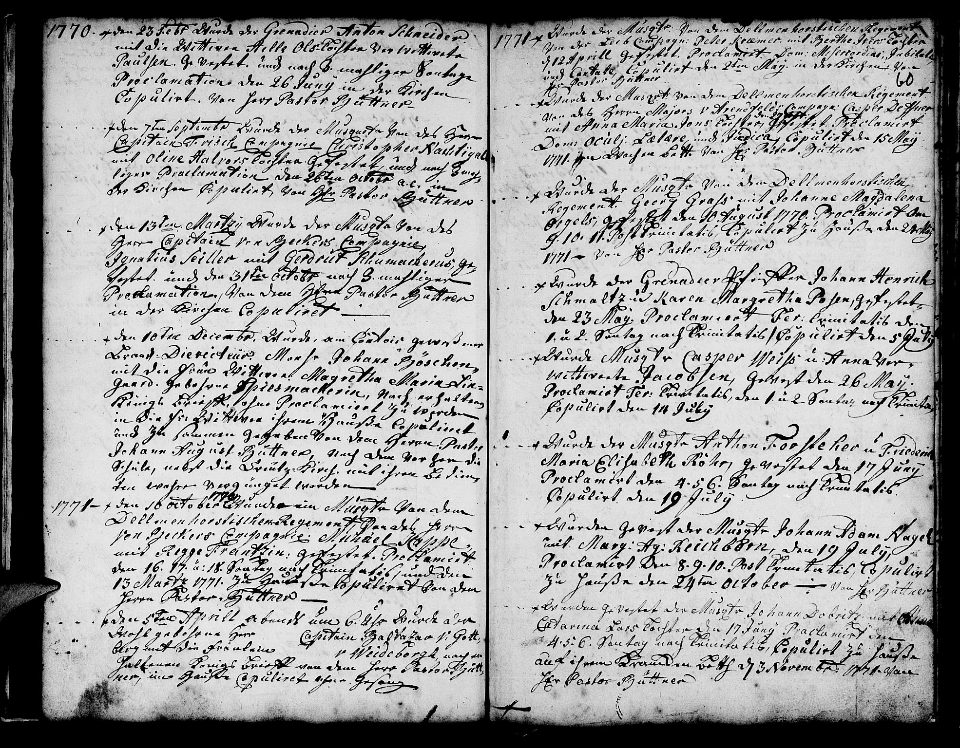 Mariakirken Sokneprestembete, SAB/A-76901/H/Haa/L0001: Parish register (official) no. A 1, 1740-1784, p. 60