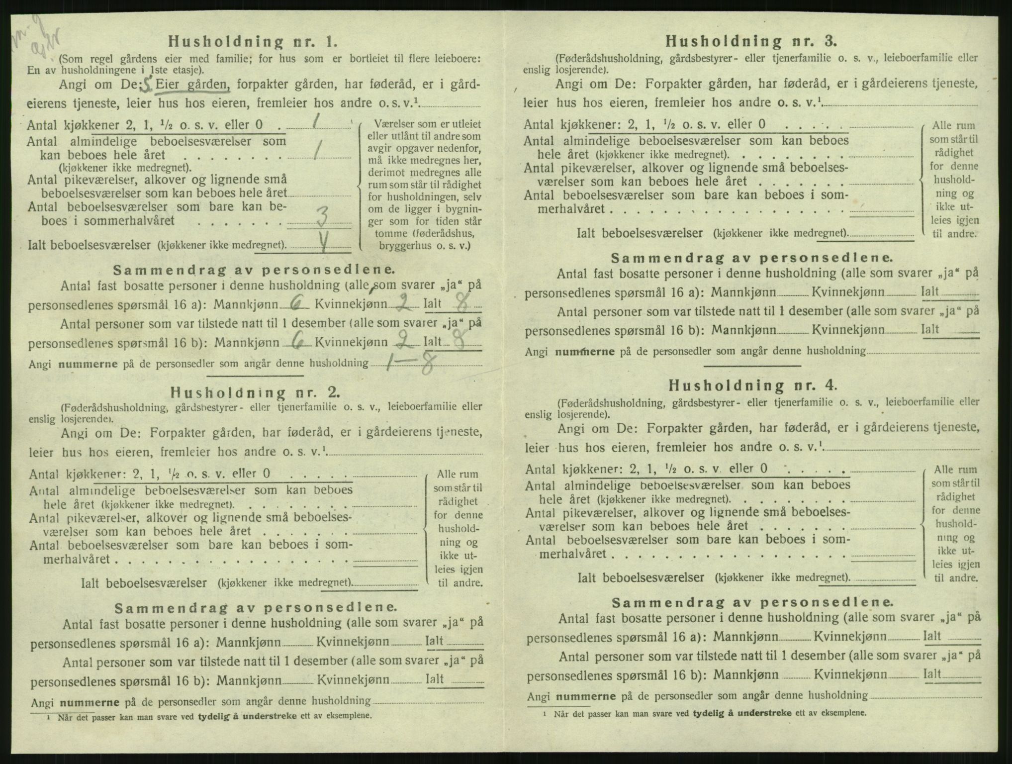 SAT, 1920 census for Leirfjord, 1920, p. 318