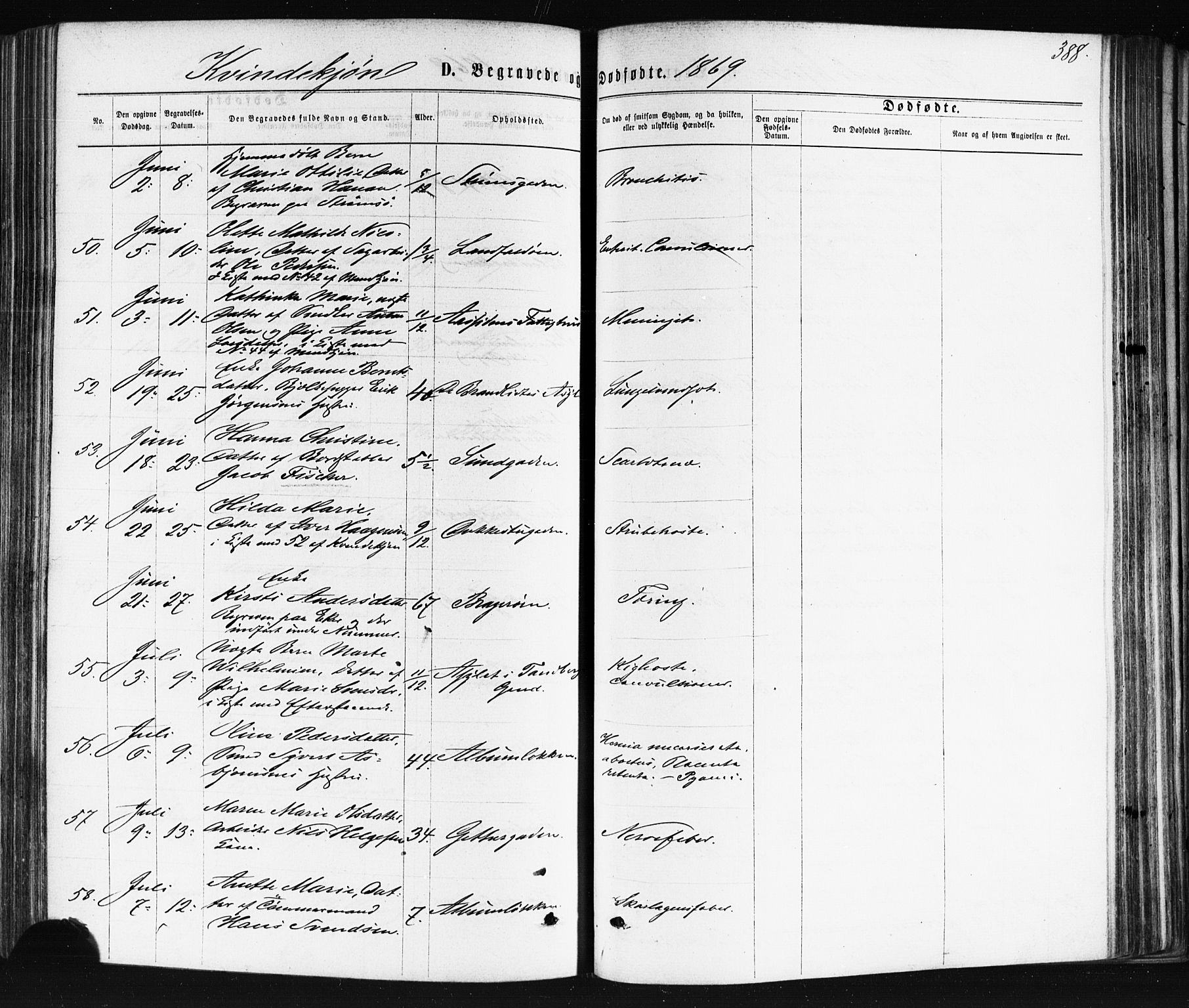 Bragernes kirkebøker, AV/SAKO-A-6/F/Fb/L0004: Parish register (official) no. II 4, 1869-1875, p. 388