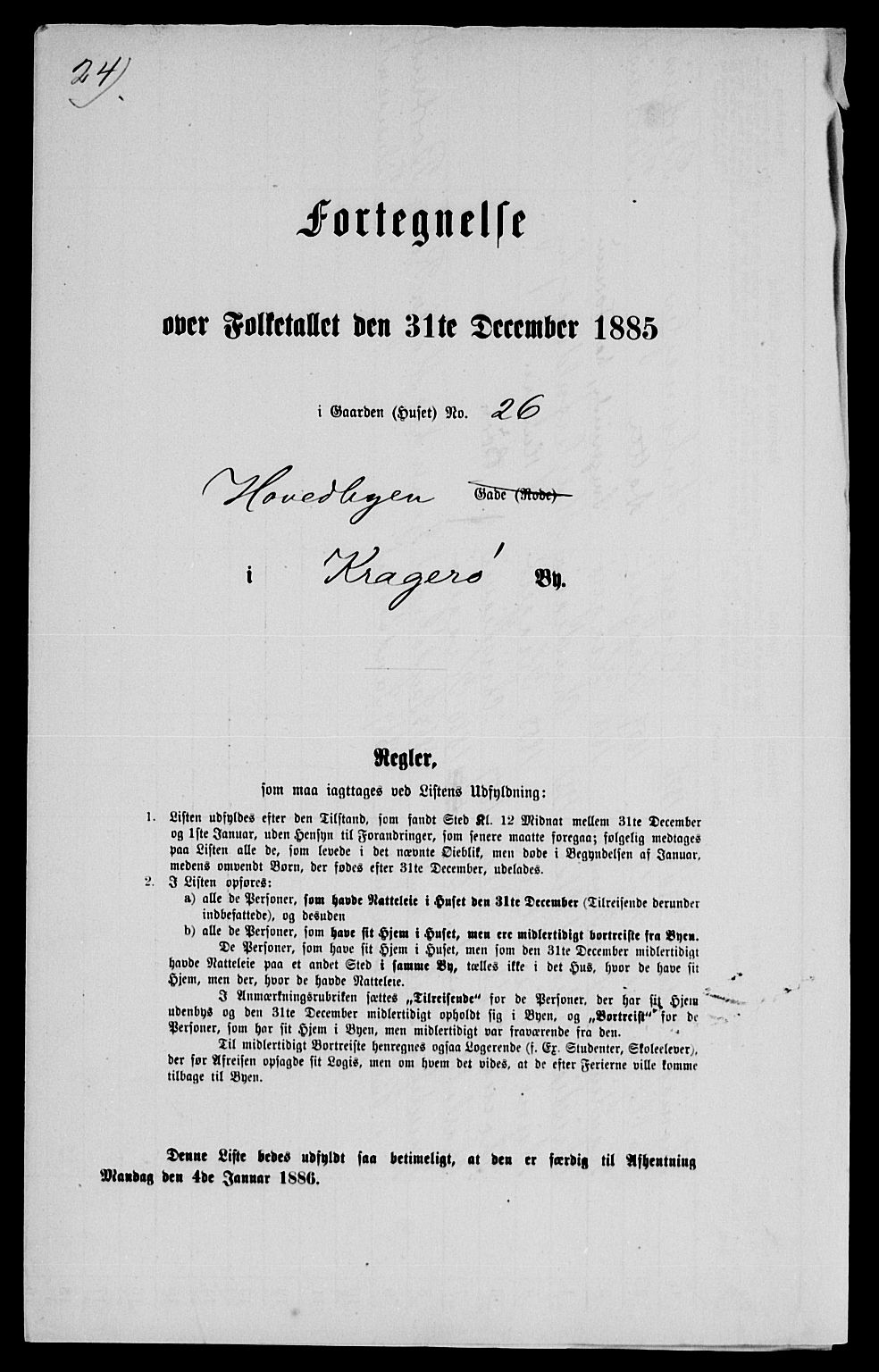 SAKO, 1885 census for 0801 Kragerø, 1885, p. 1079