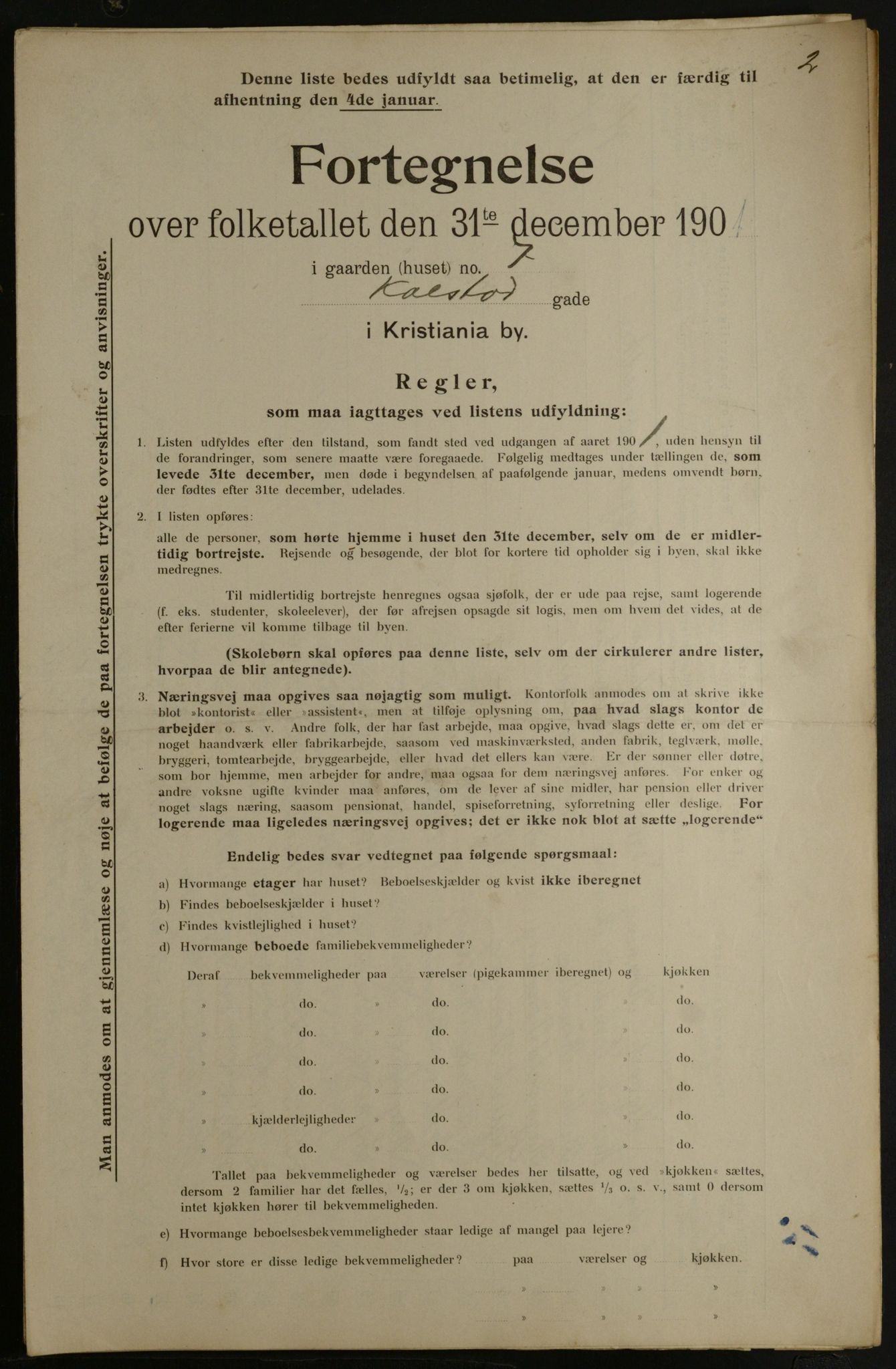 OBA, Municipal Census 1901 for Kristiania, 1901, p. 8107