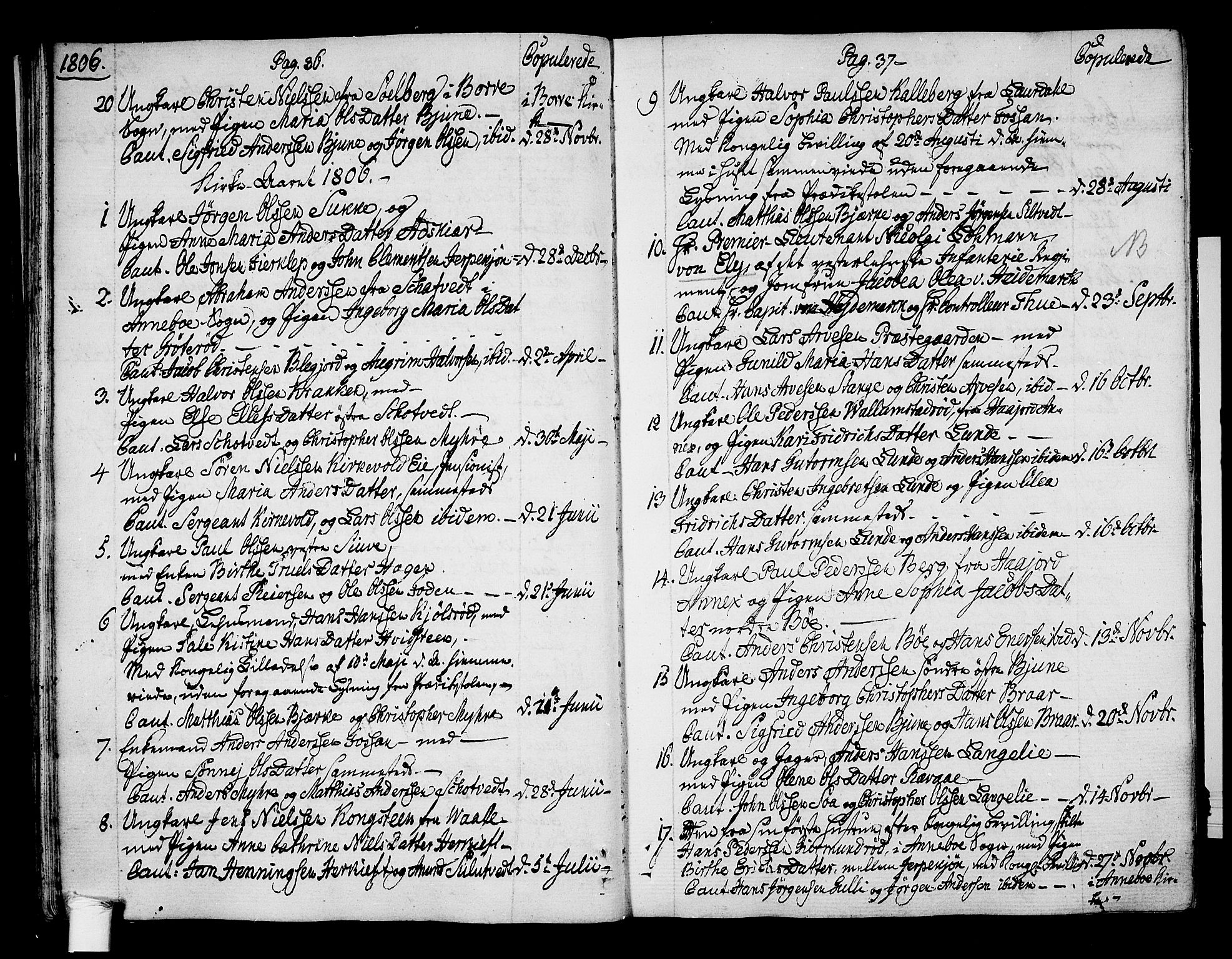 Ramnes kirkebøker, SAKO/A-314/F/Fa/L0003: Parish register (official) no. I 3, 1790-1813, p. 36-37